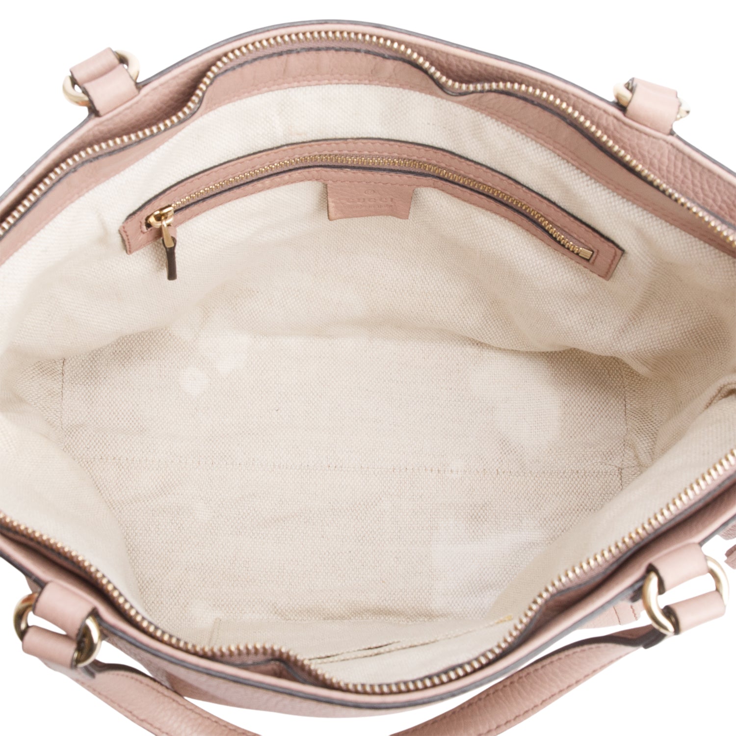 Gucci Pink Calfksin Leather Small Soho Cellarius Tote w/ Strap