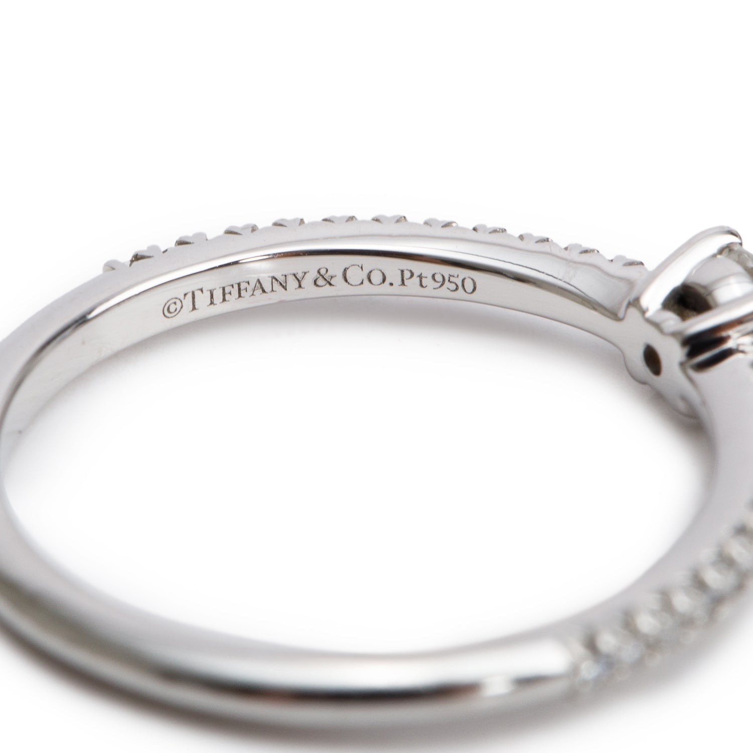 Tiffany & Co. Platinum 0.17 ct. Diamond Novo Engagement Ring, Size 5.5