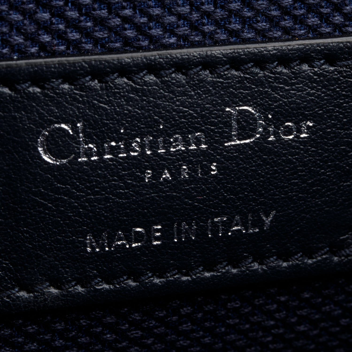 Christian Dior 2020 Navy Oblique Embroidered DiorTravel Vanity Case w/ Authenticity Card
