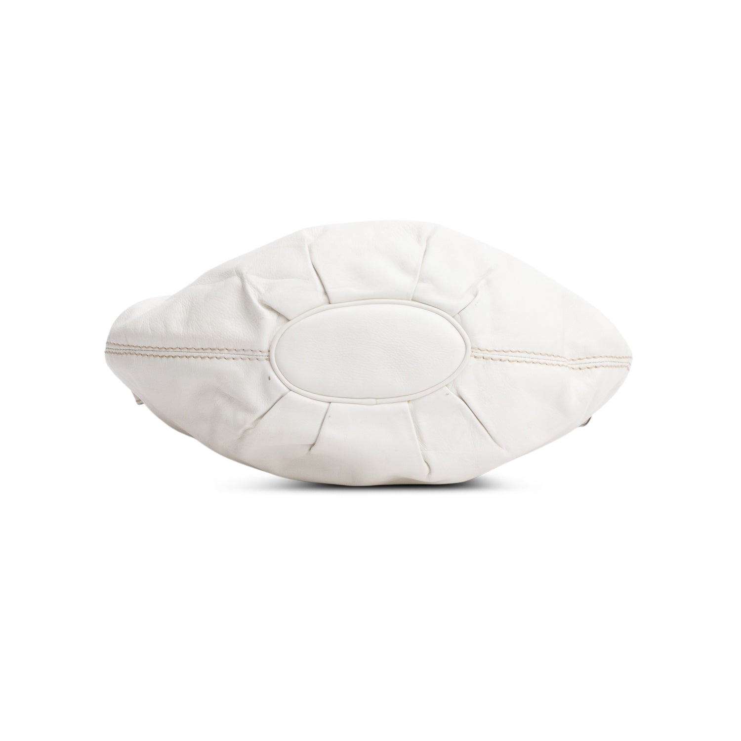 Gucci White Leather Babouska Hysteria Heart Hobo Bag