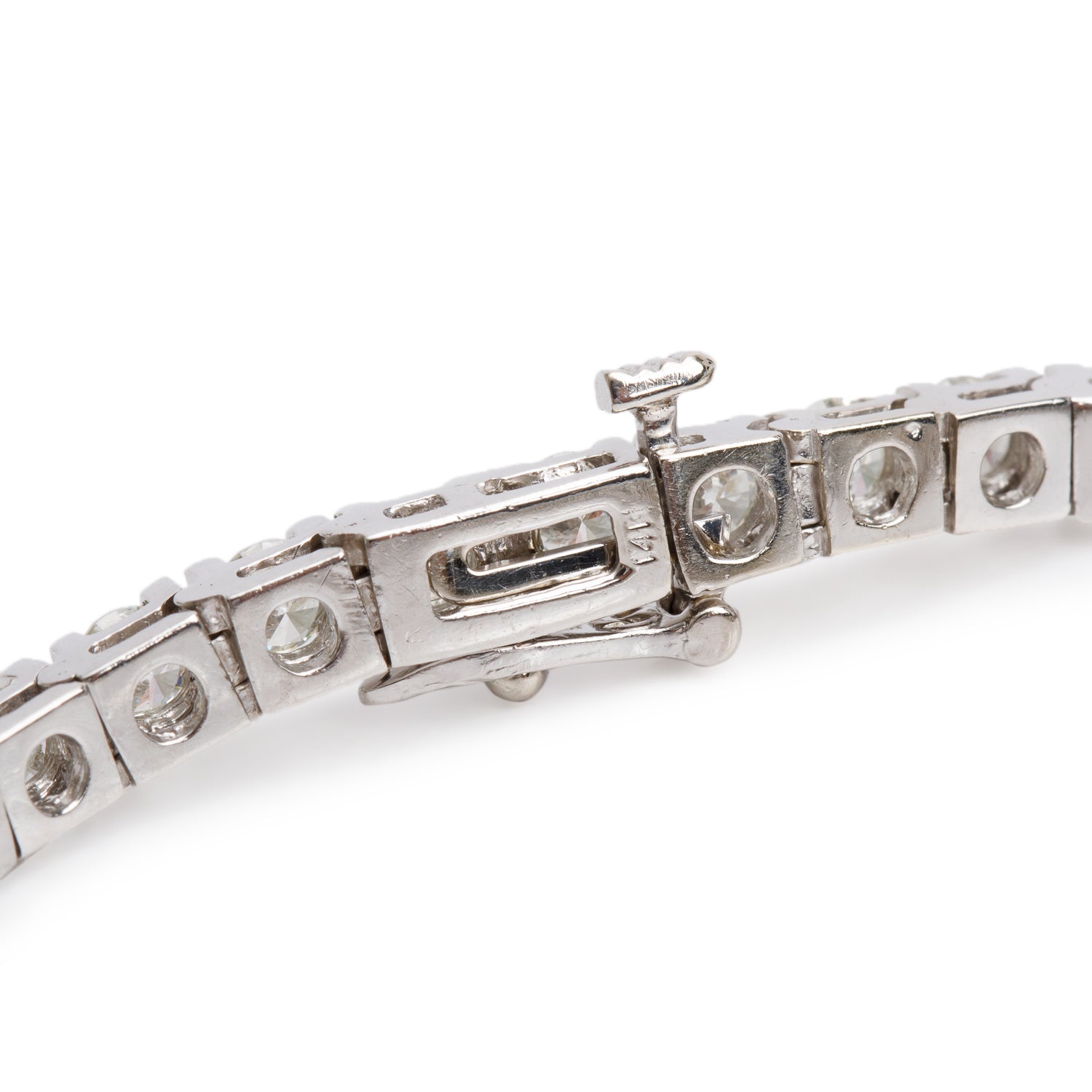 14k White Gold 5.50 tcw. Diamond Tennis Bracelet