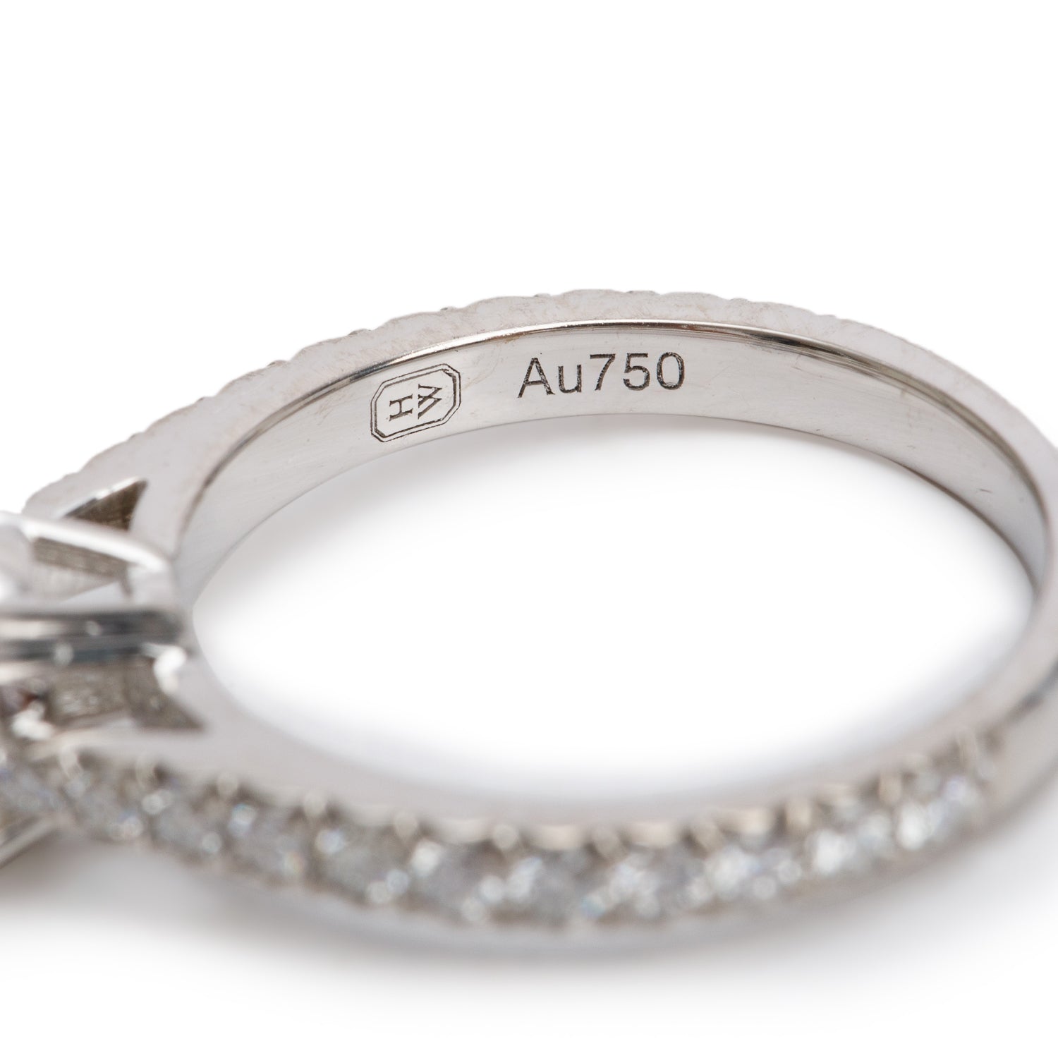 Harry Winston 18k White Gold 1.46 tcw. Diamond Engagement Ring, Size 5