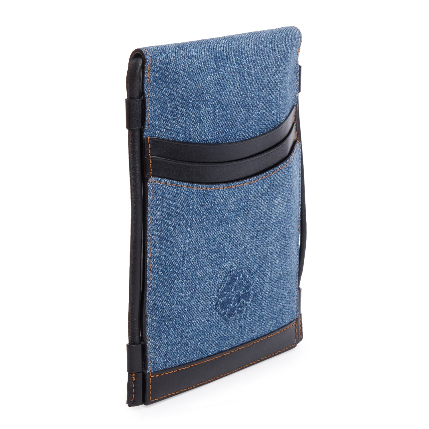 Alexander McQueen Denim Curve Micro Crossbody Phone Bag