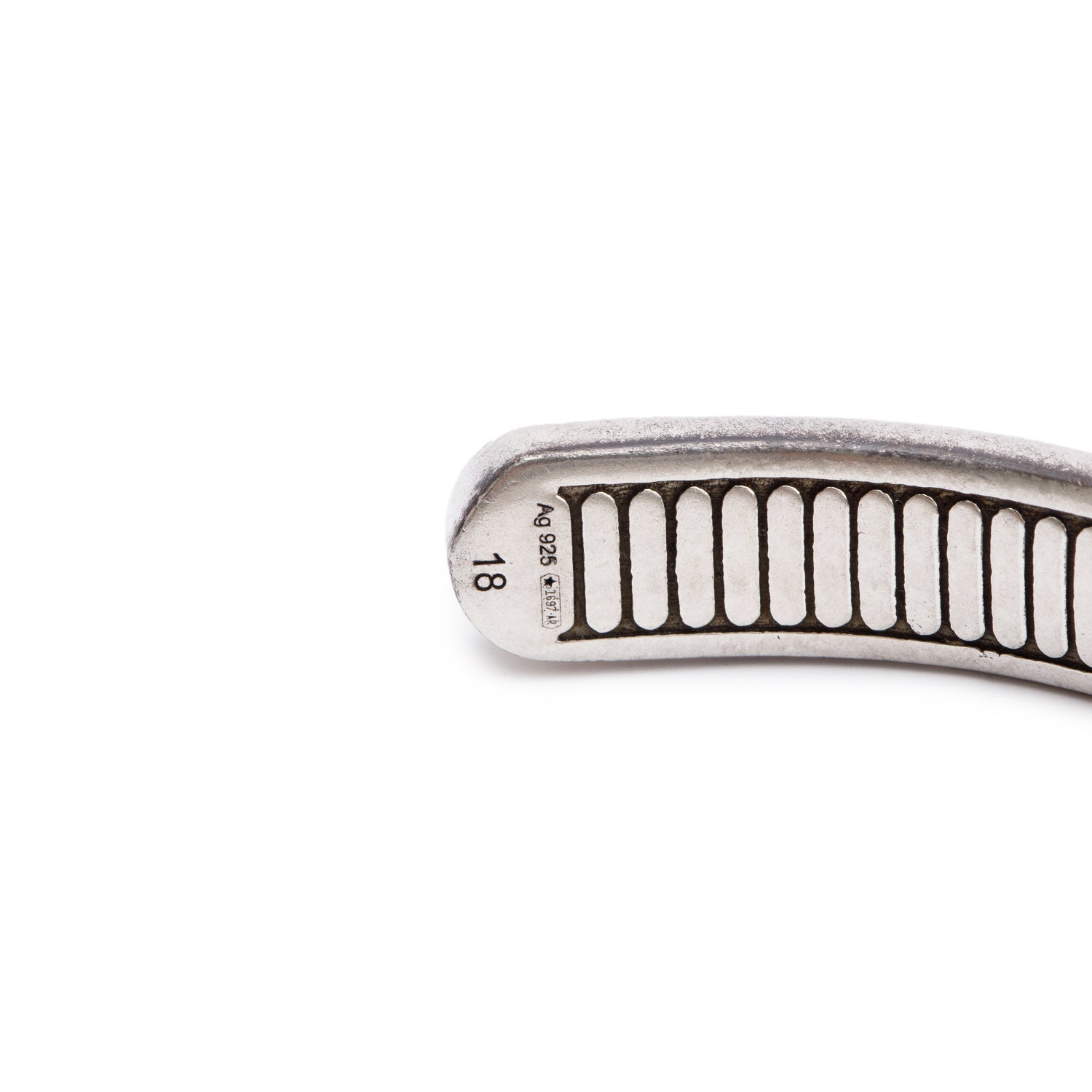 Gucci Sterling Silver GG Marmont Cuff Bracelet w/ Box