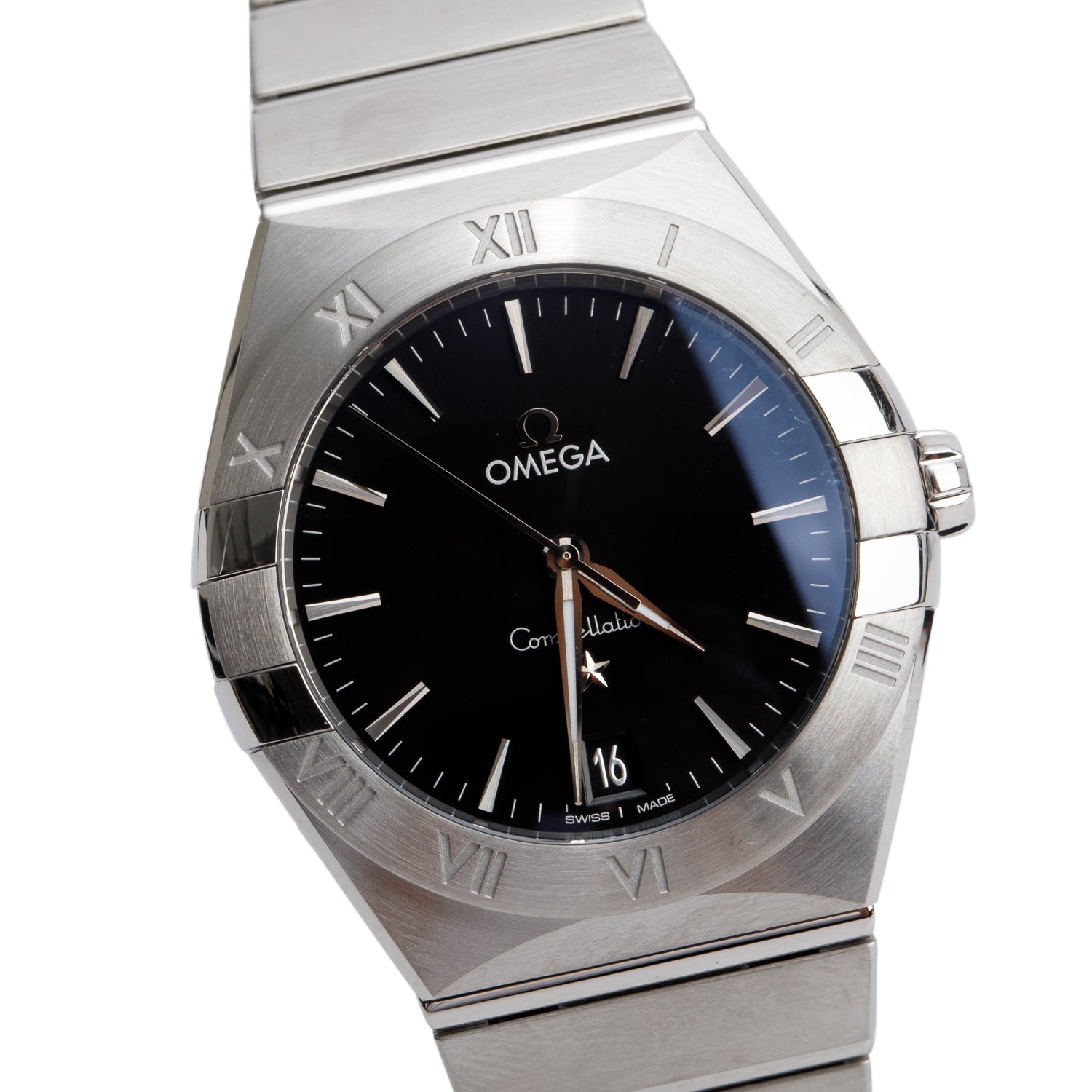 Omega 2022 Stainless Steel Constellation 36 MM Quartz Watch Black Dial w/ Box & Papers