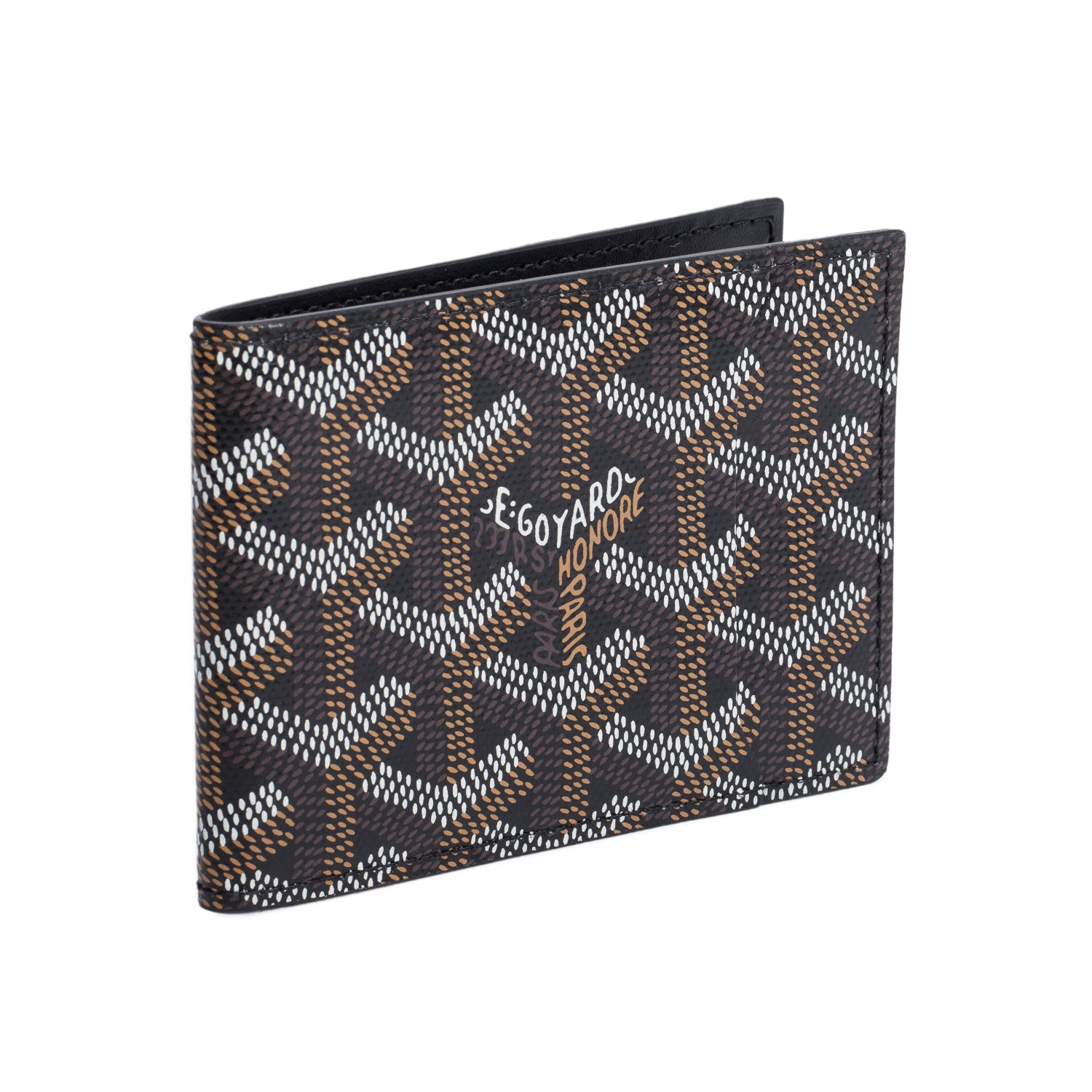 Goyard 2022 Black Goyardine Card Holder w/ Box