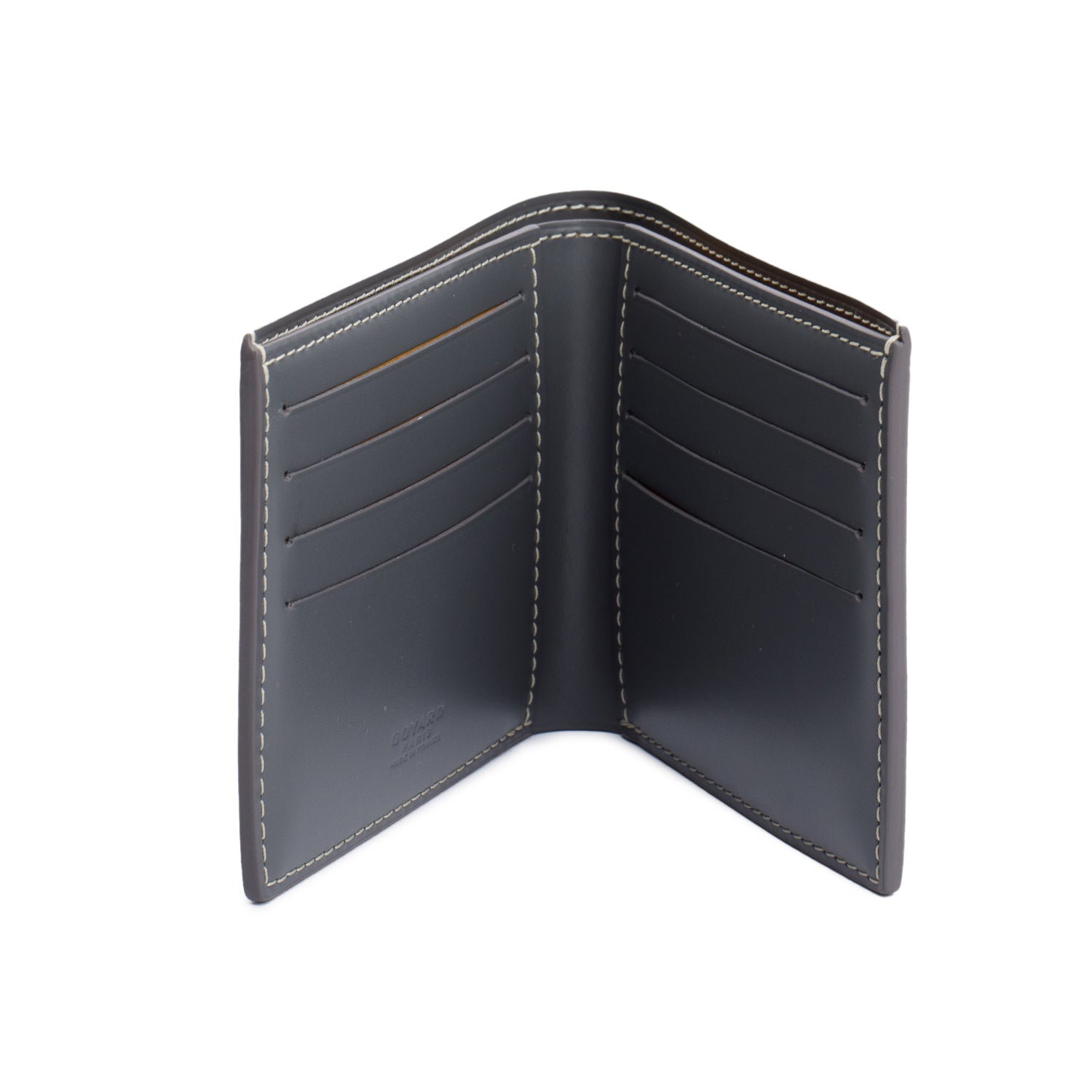 Goyard 2022 Grey Goyardine Victorie Bifold Wallet w/ Box