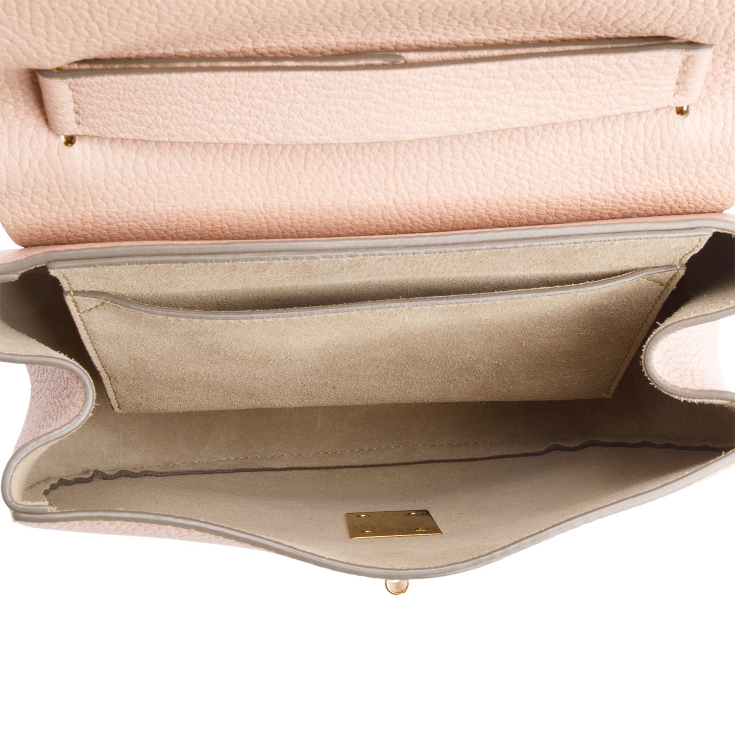 Chloe Pink Grained Lambskin Medium Drew Shoulder Bag