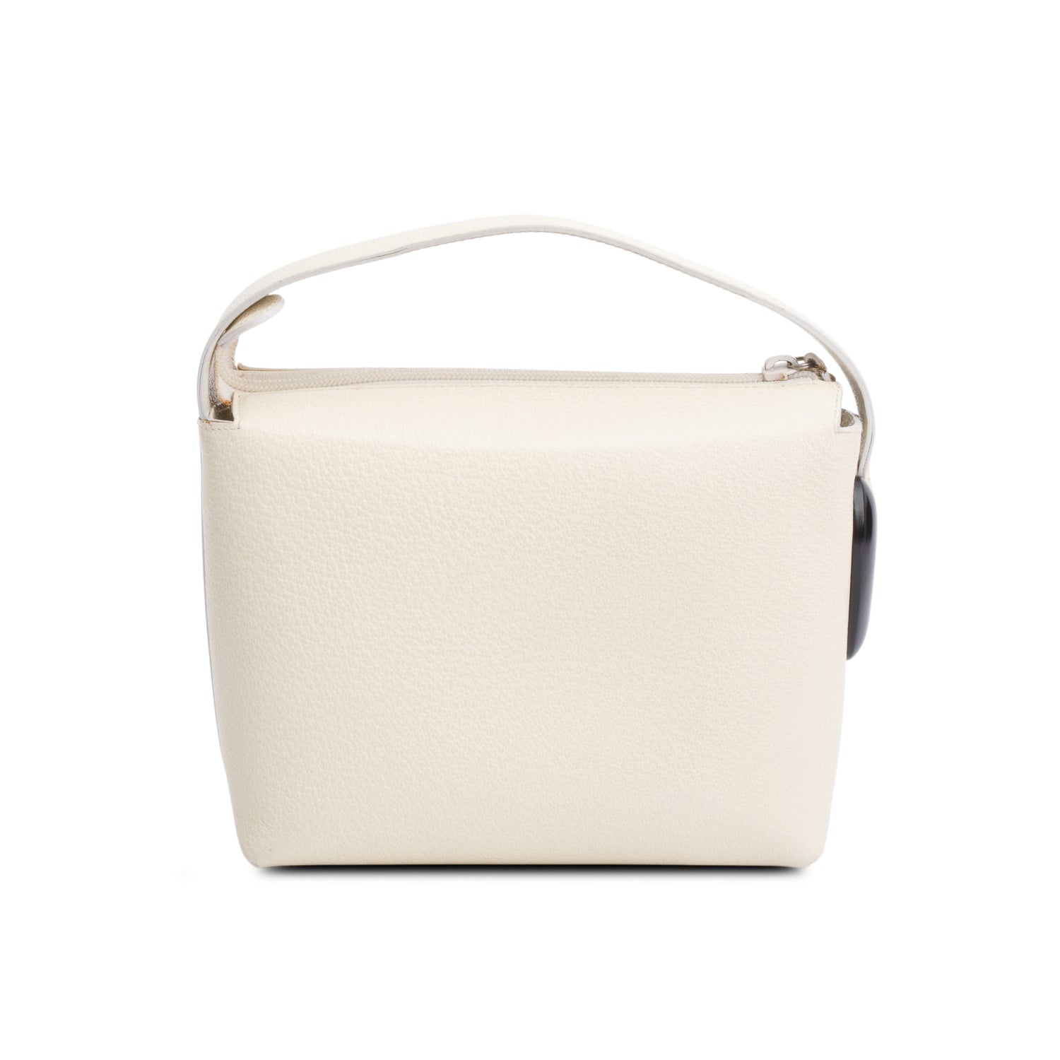 Gucci Vintage Cream Leather Top Handle Bag