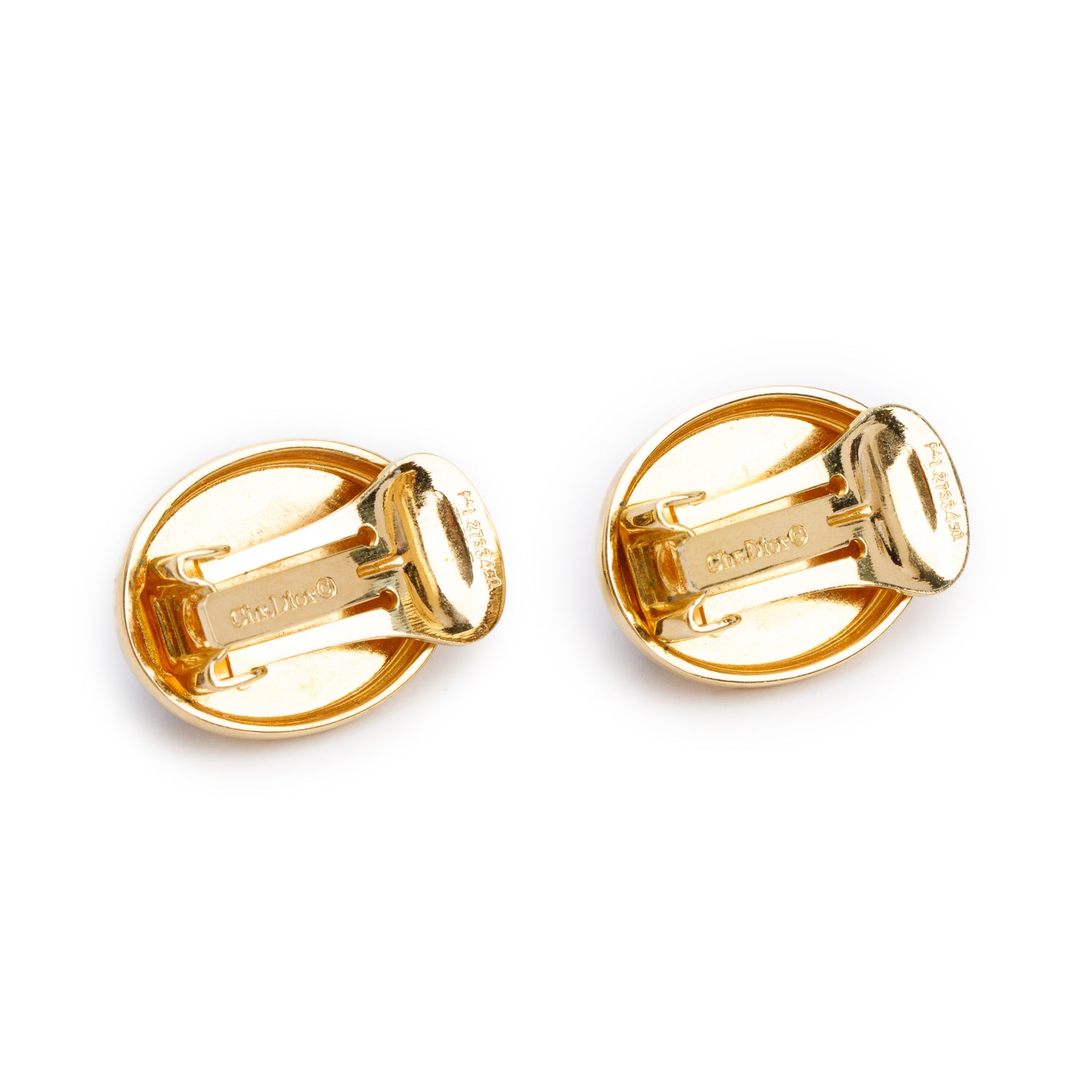 Christian Dior Vintage Gold Plated Clip-On Earrings