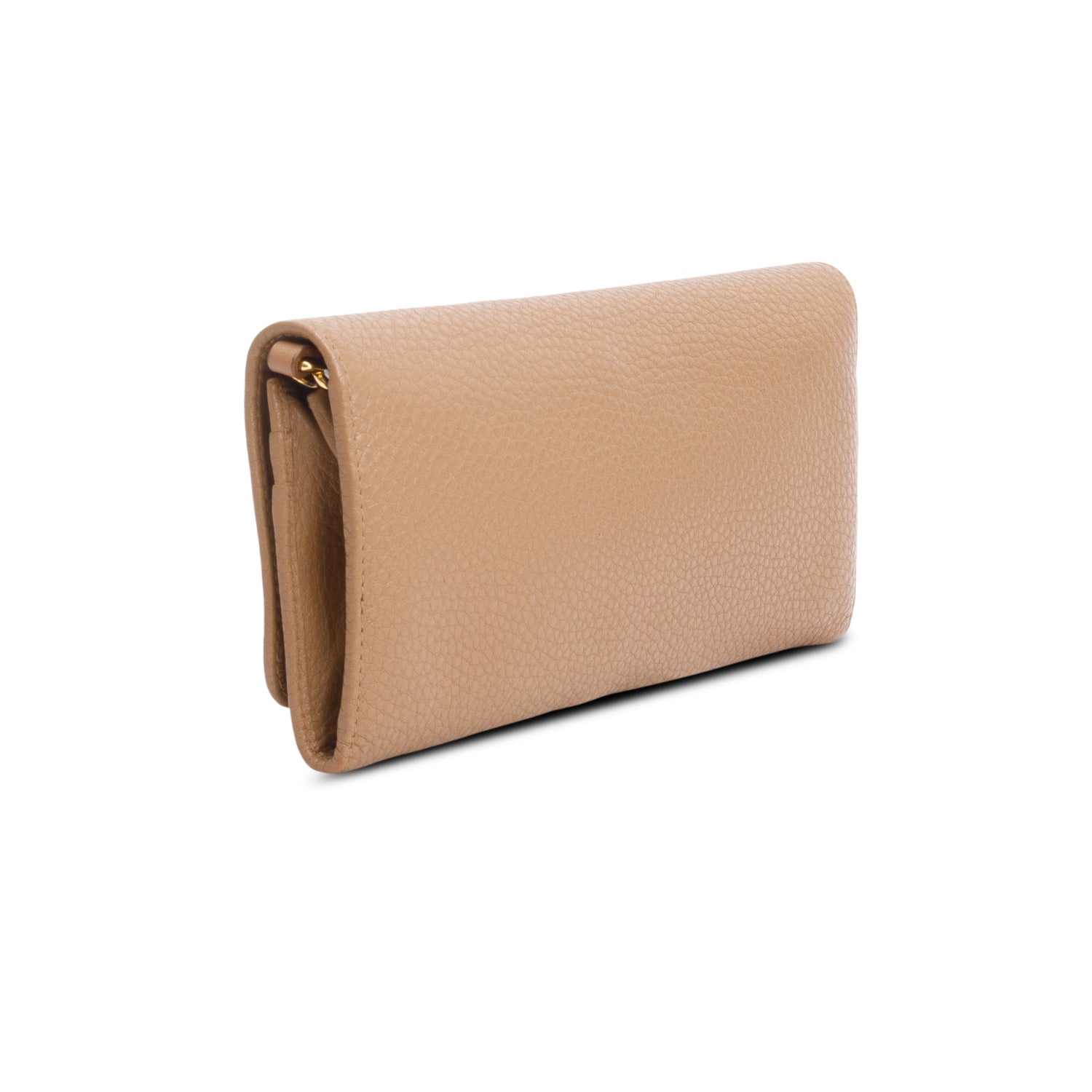 Prada Beige Leather Wallet on Chain