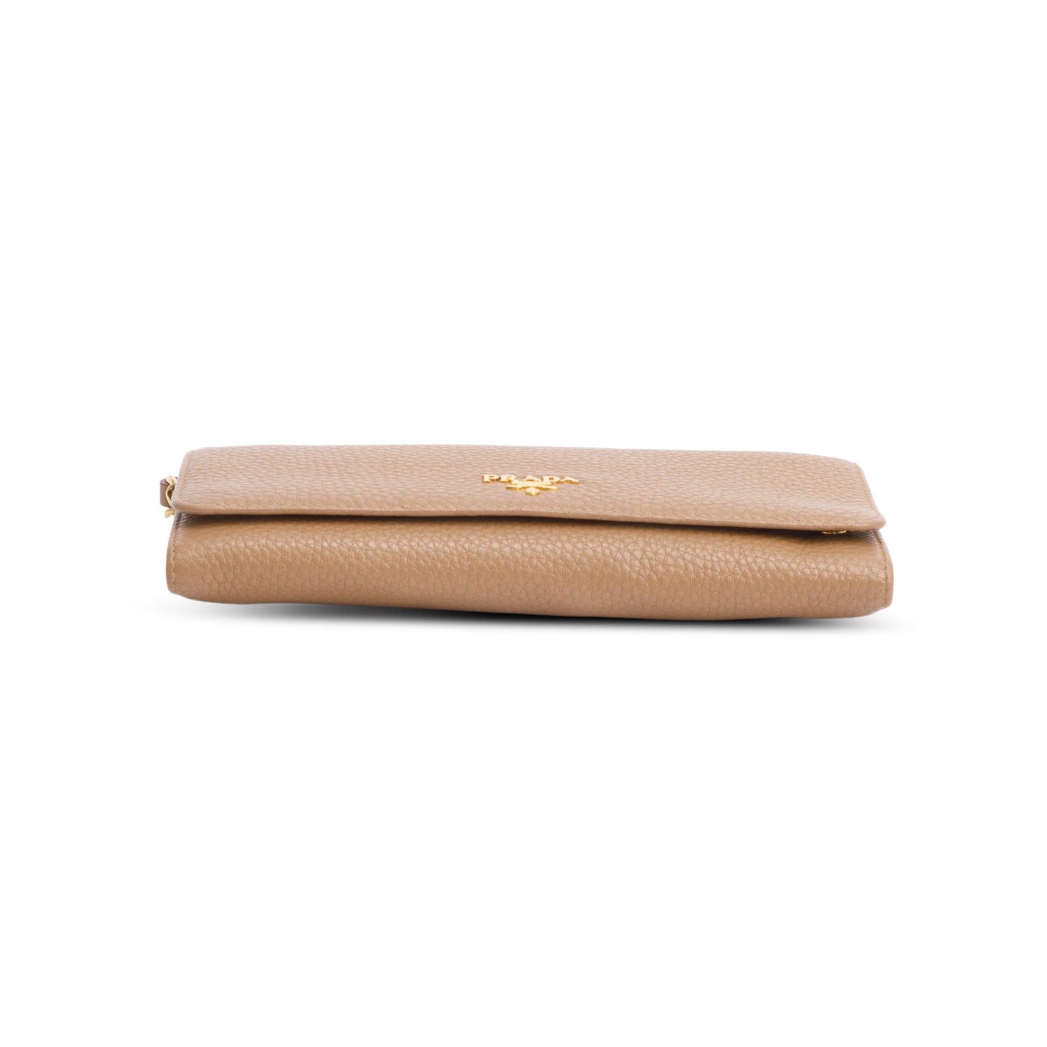 Prada Beige Leather Wallet on Chain
