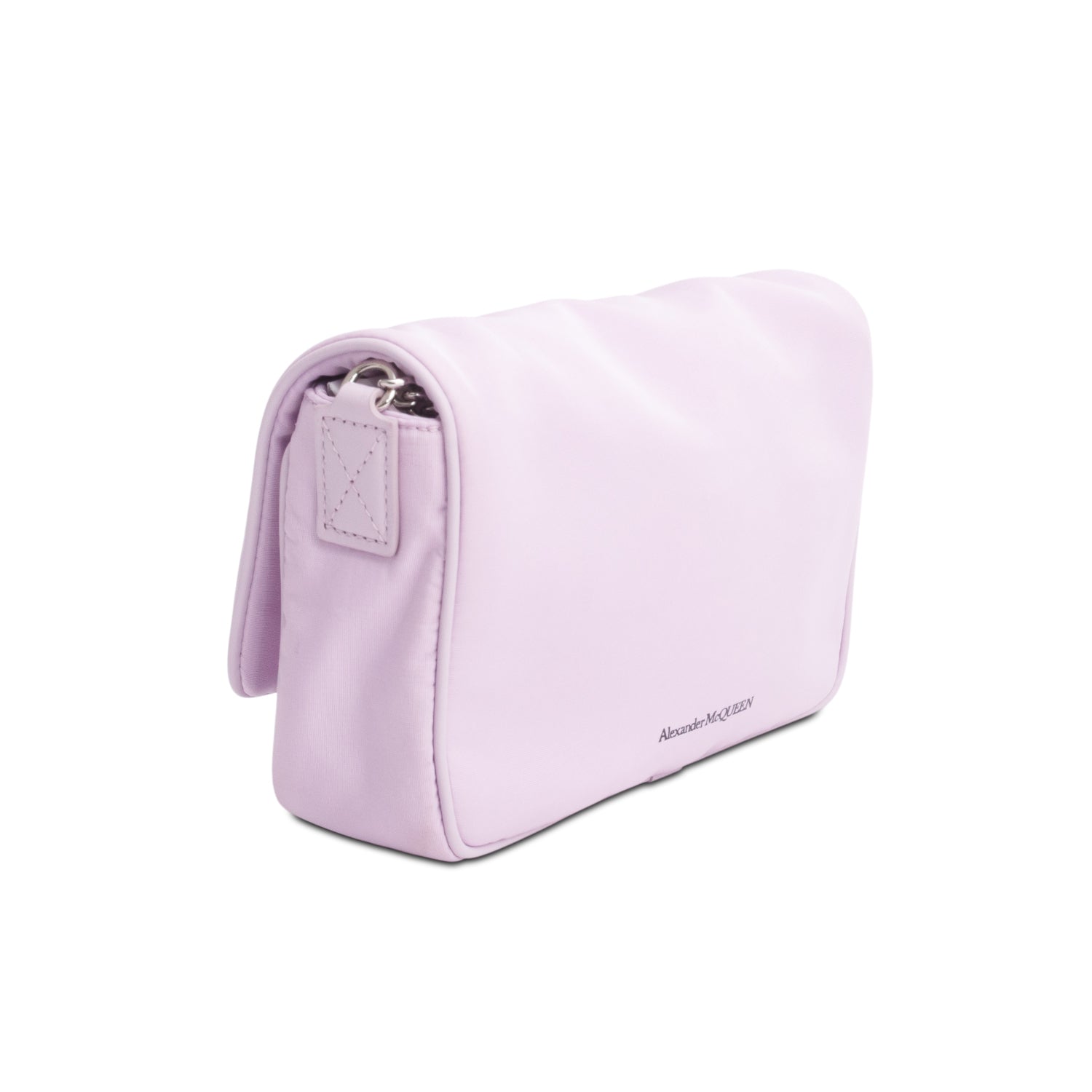 Alexander McQueen Lilac Nylon Skull Small Crossbody Bag