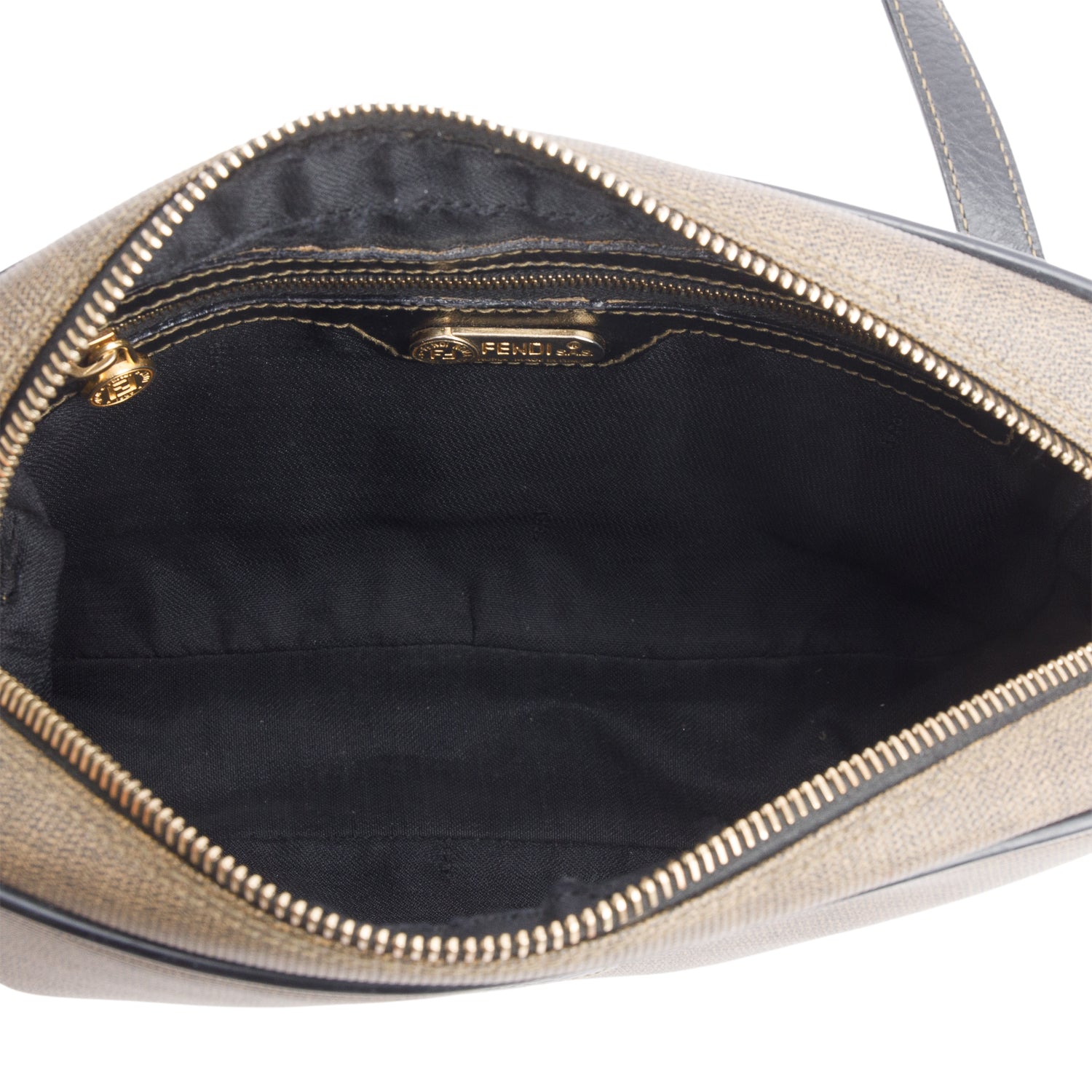 Fendi Brown Canvas Crossbody Camera Bag