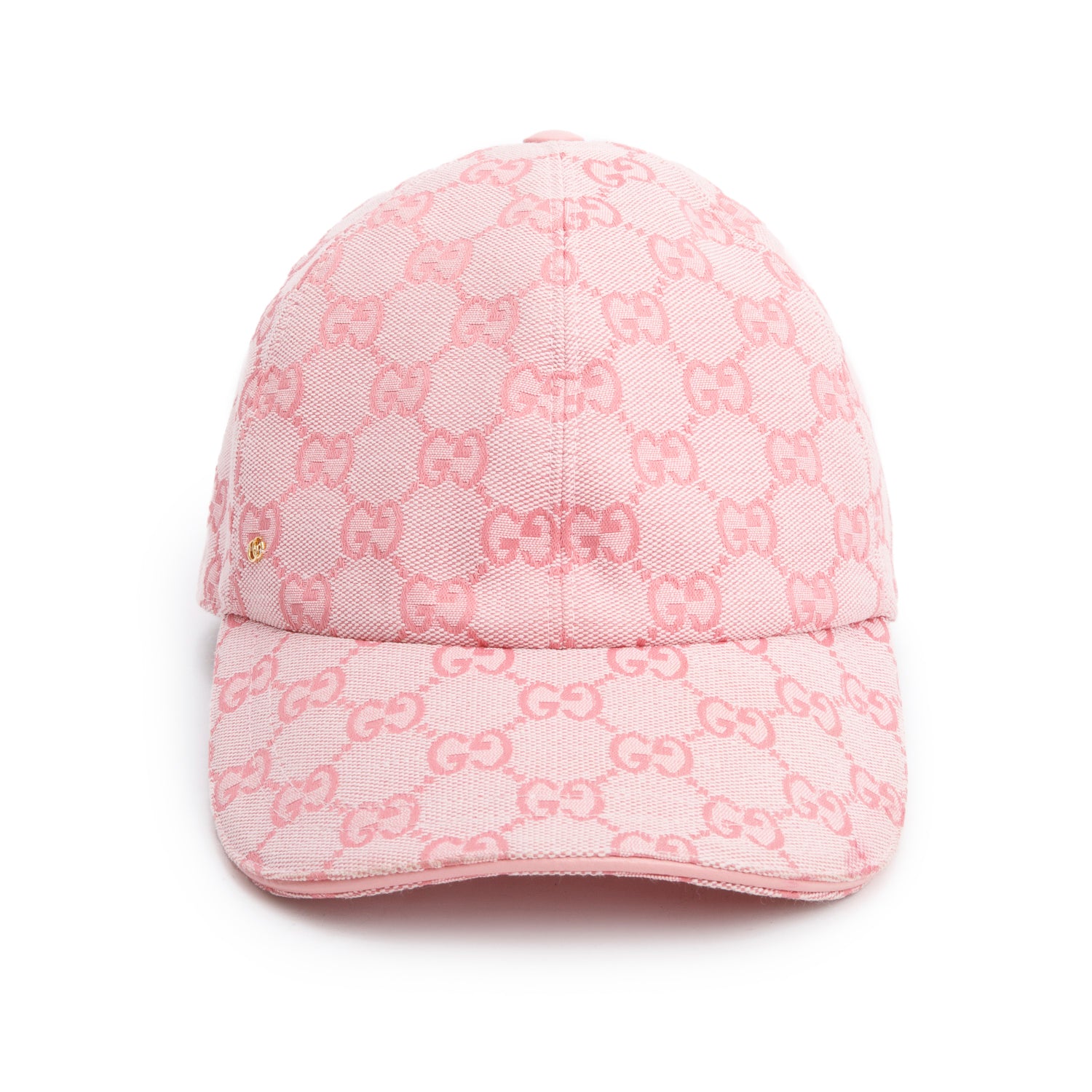 Gucci Pink Original GG Canvas Baseball Hat, Size XS 56