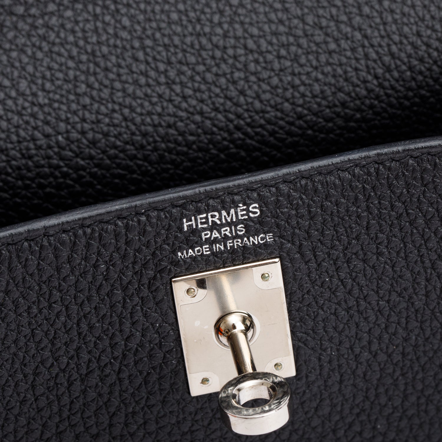 Hermes 2021 Noir Togo Kelly II Retourne 25 w/ Strap & Box
