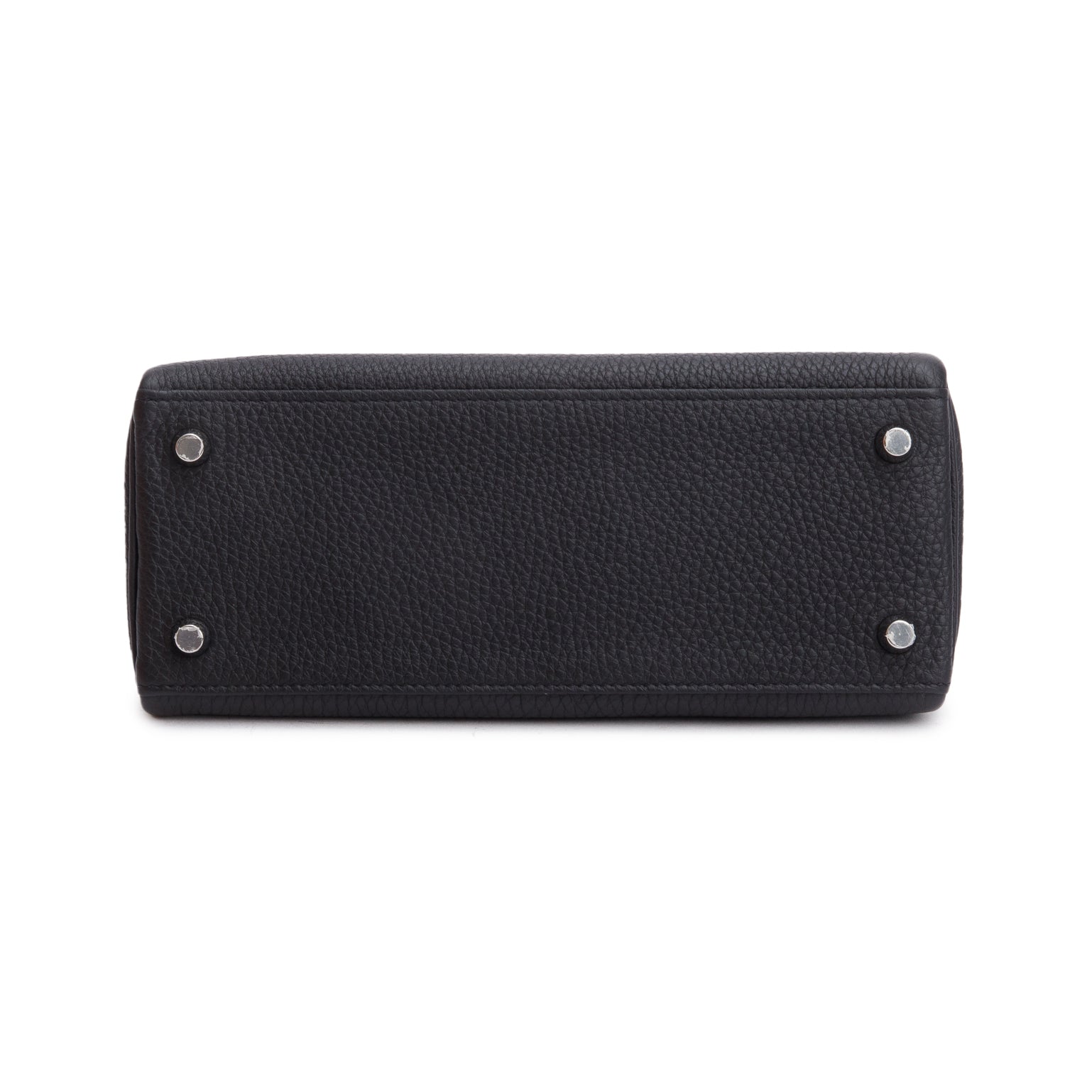 Hermes 2021 Noir Togo Kelly II Retourne 25 w/ Strap & Box