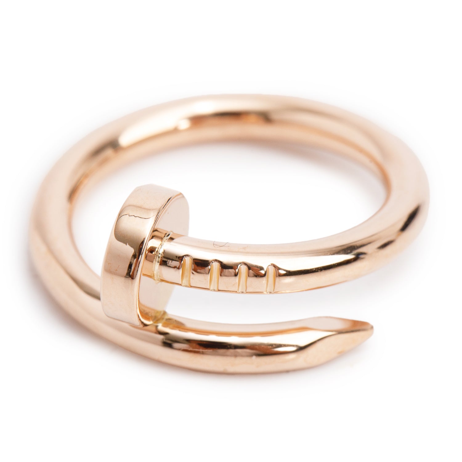 Cartier 18k Rose Gold Juste Un Clou Ring, Size 51 5.75