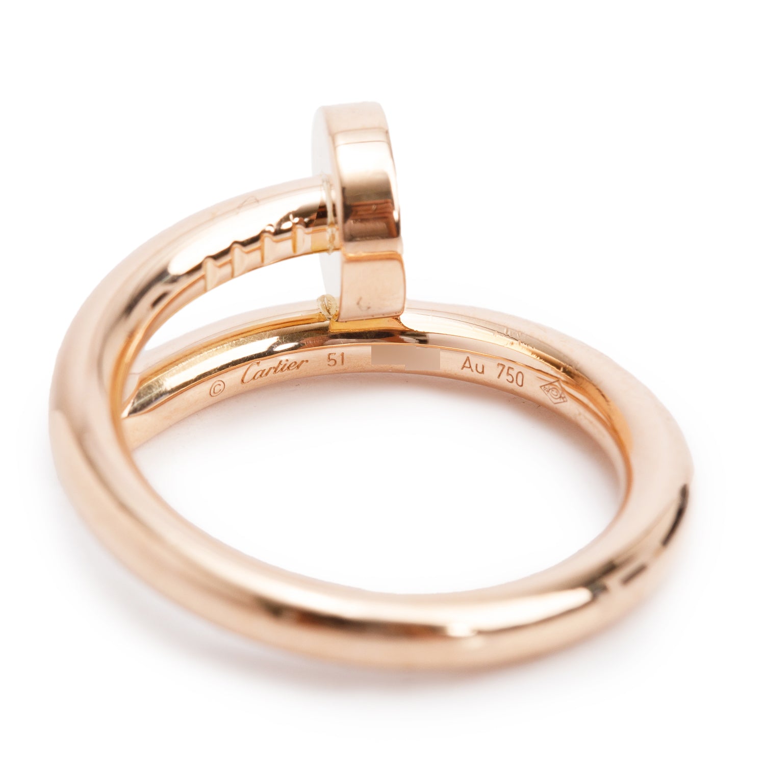 Cartier 18k Rose Gold Juste Un Clou Ring, Size 51 5.75