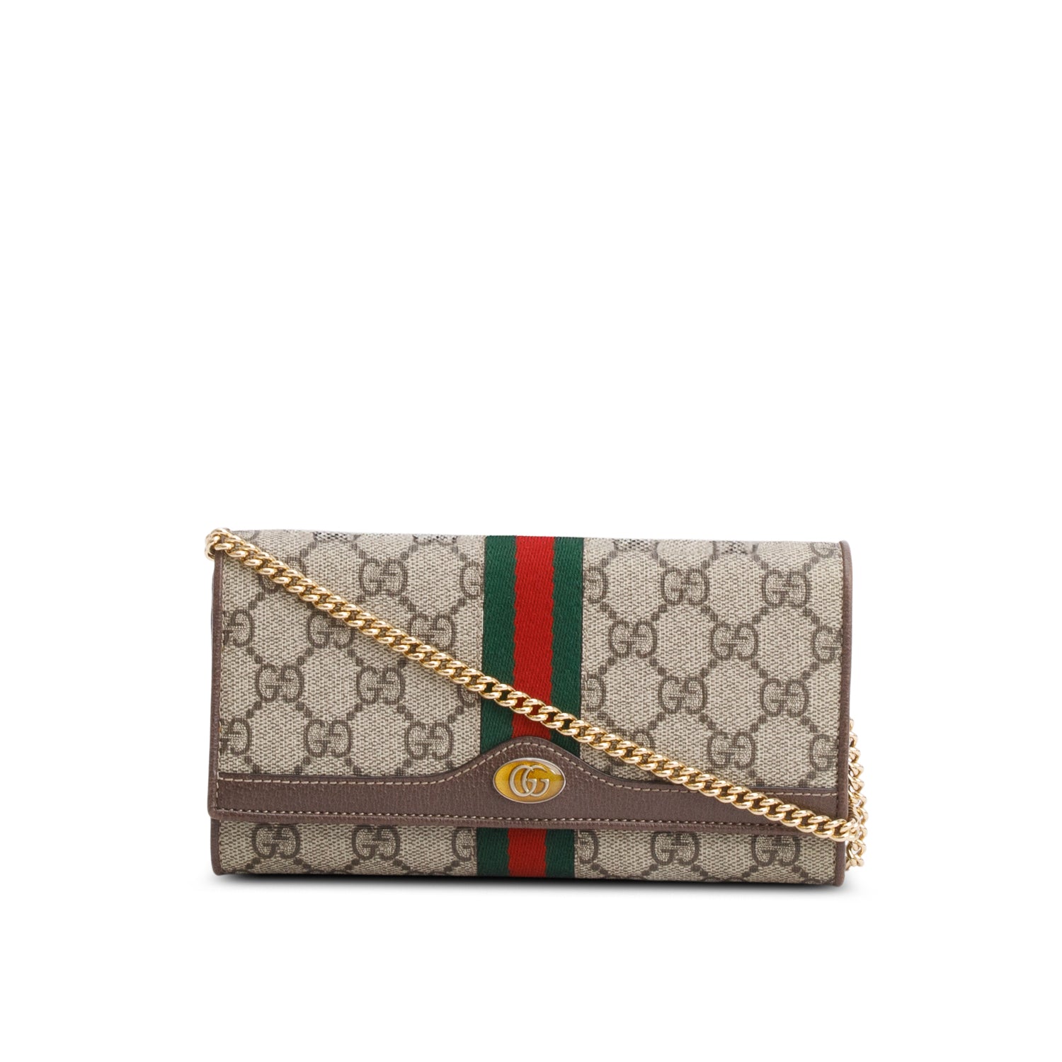 Gucci GG Supreme Ophidia Wallet on Chain w/ Box
