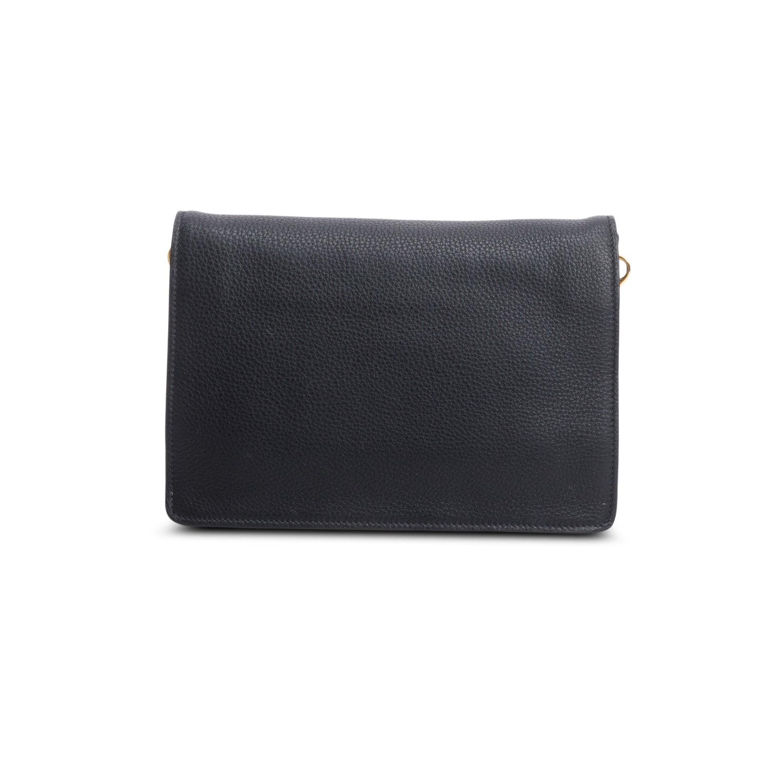 Prada Black Vitello Daino Phenix Flap Crossbody Bag w/ Box, Straps & Authenticity Card