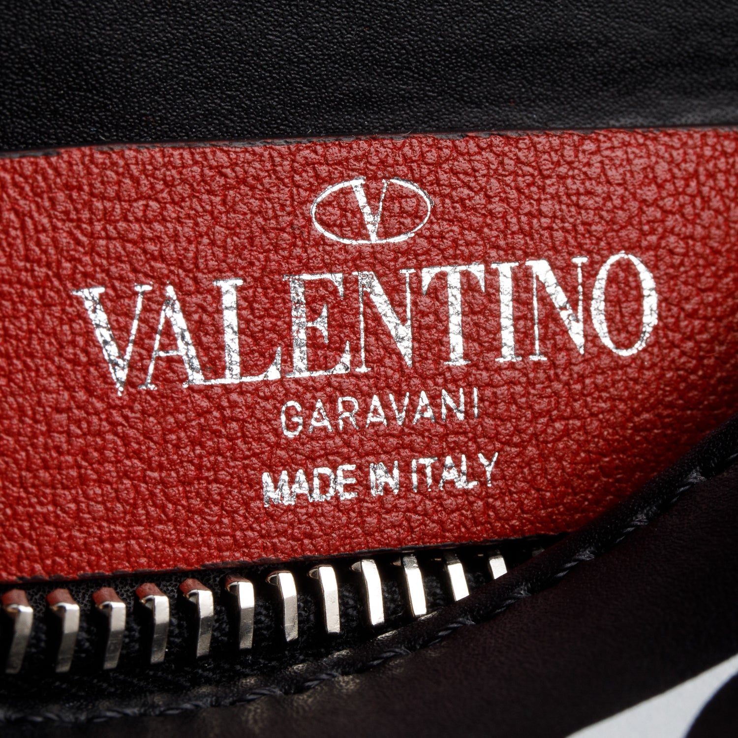 Valentino Black Leather VLTN Belt Bag