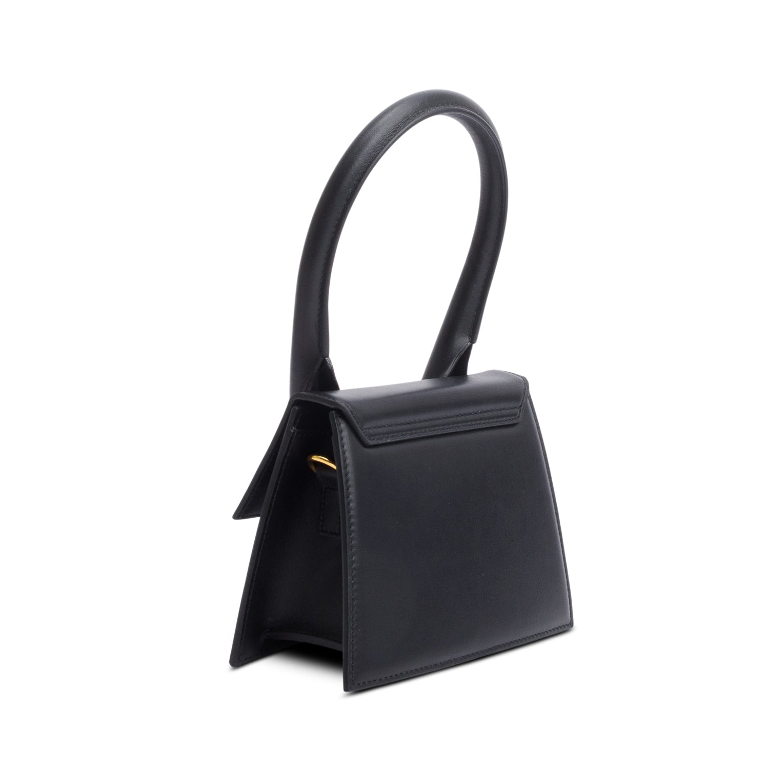 Jacquemus Black Smooth Calfskin Le Chiquito Moyen w/ Strap