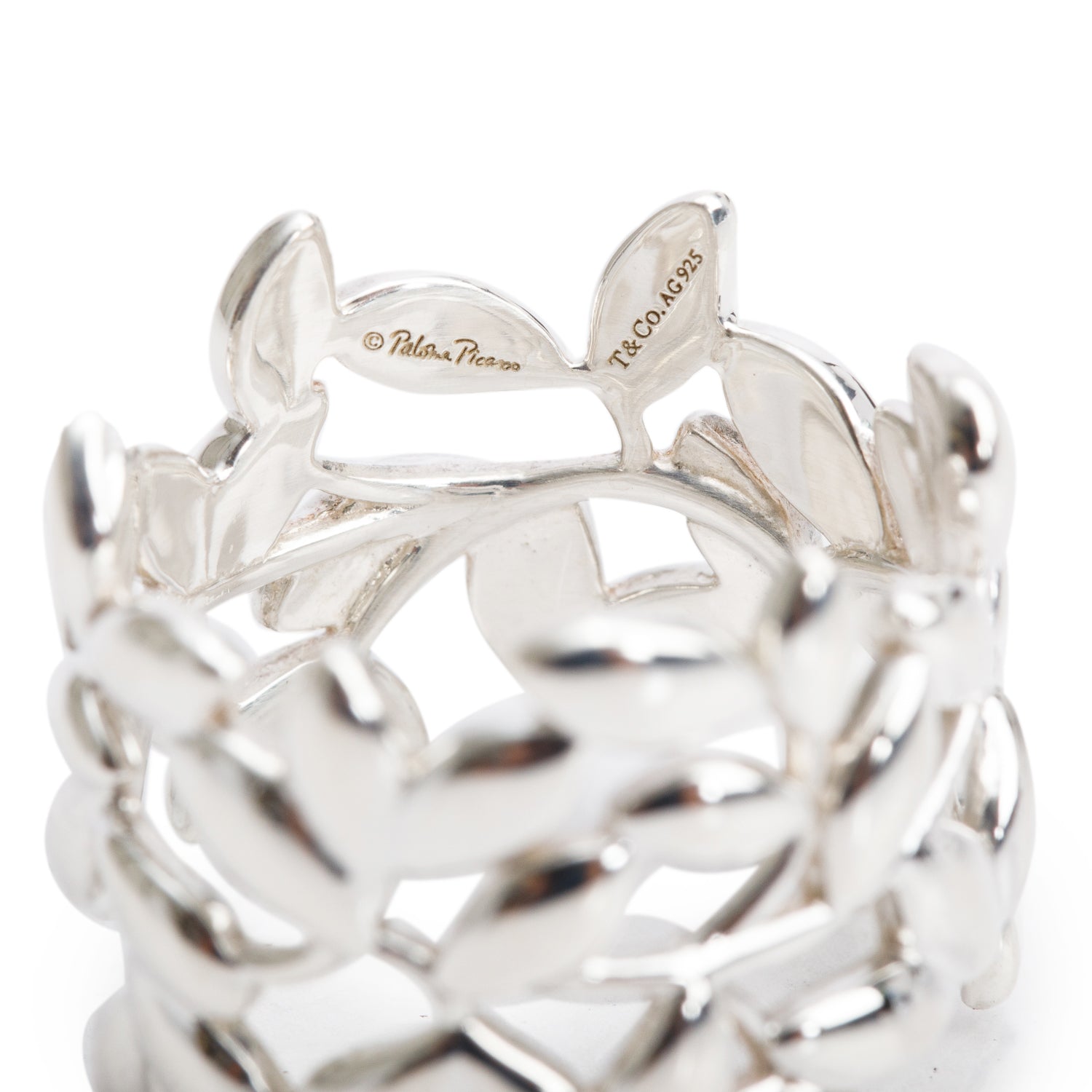 Tiffany & Co. Paloma Picasso Olive Leaf Band Ring, Size 7
