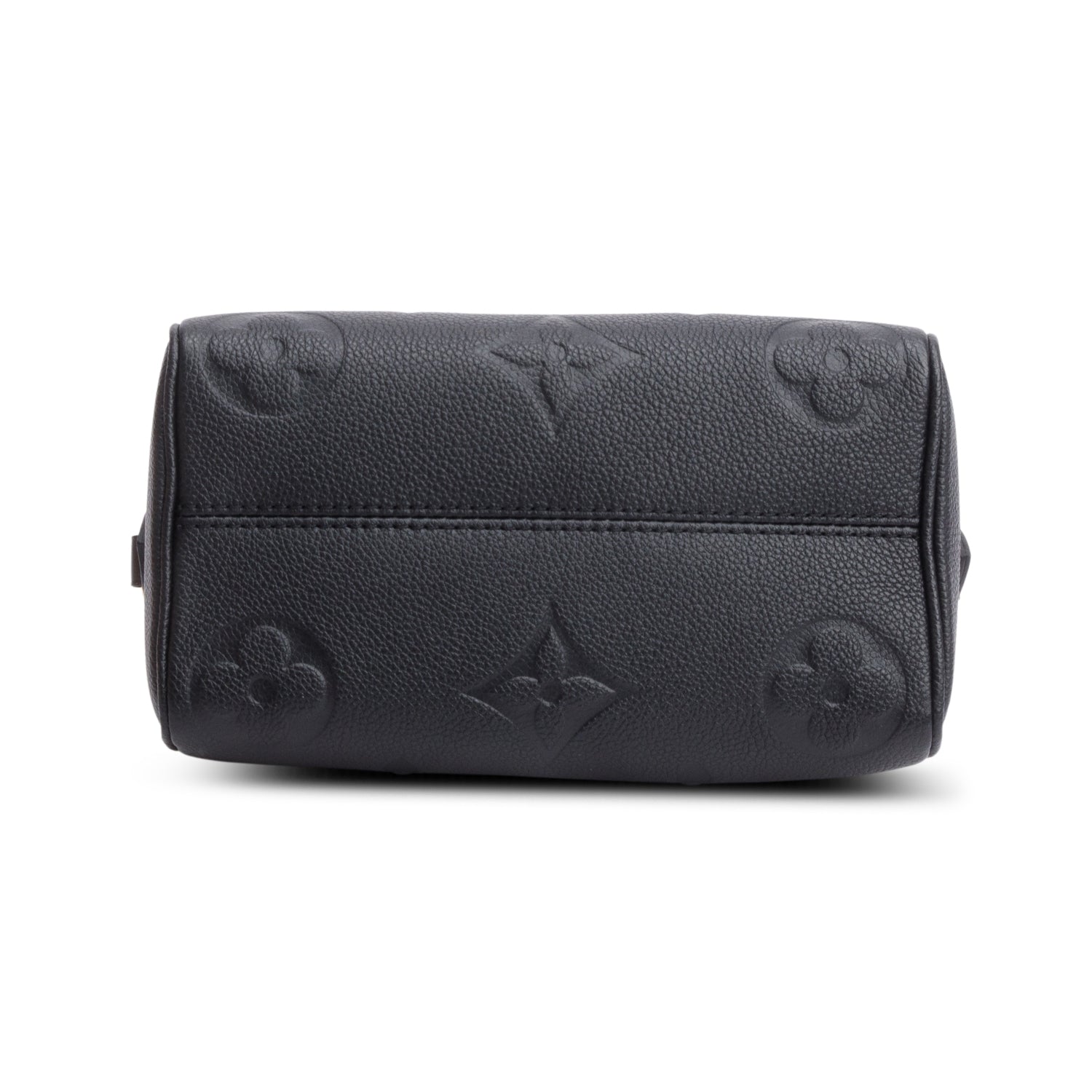 Louis Vuitton Black Monogram Empreinte Leather Speedy Bandouliere 20 w/ Strap & Box