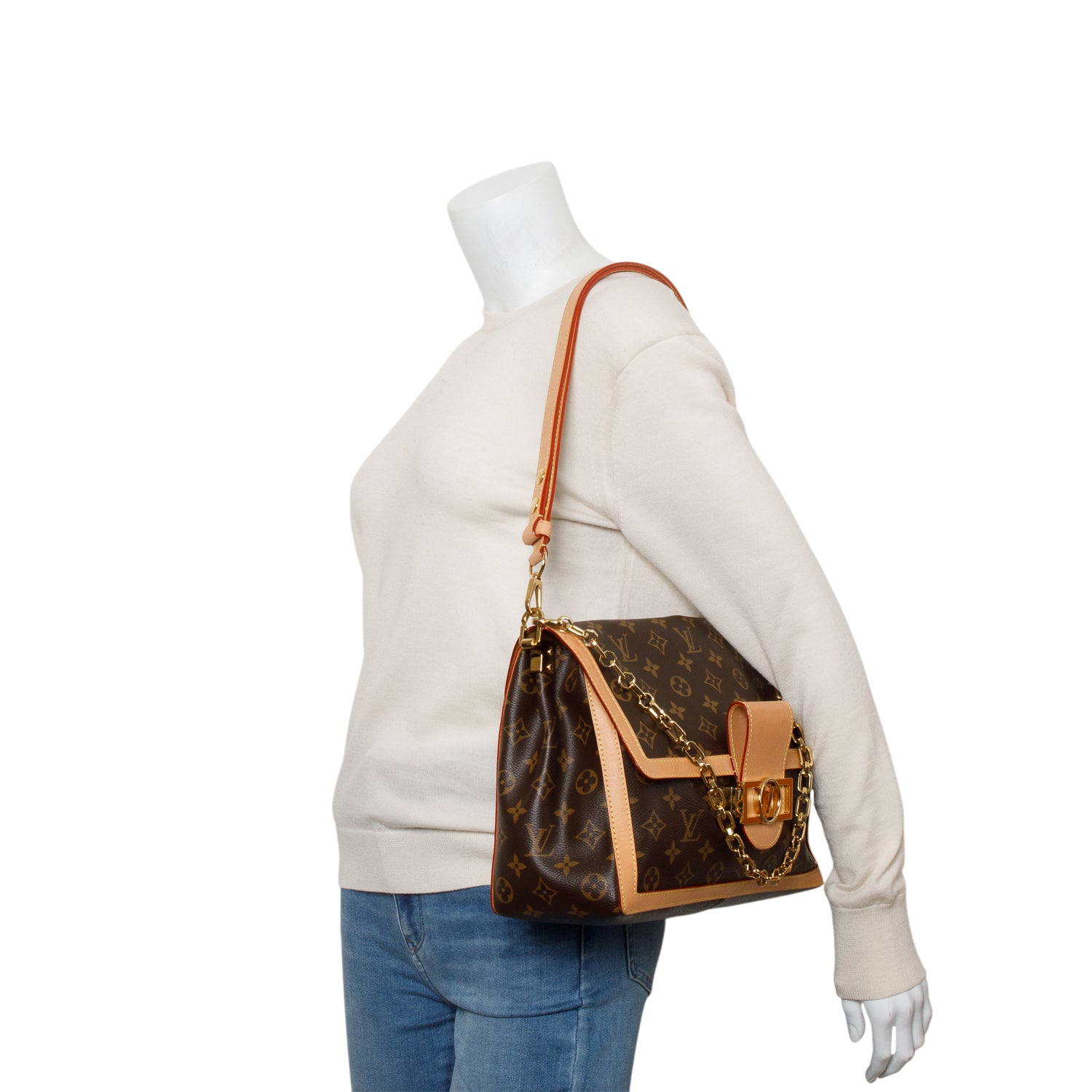 Louis Vuitton 2024 Monogram Dauphine Soft GM w/ Strap, Box & Receipt