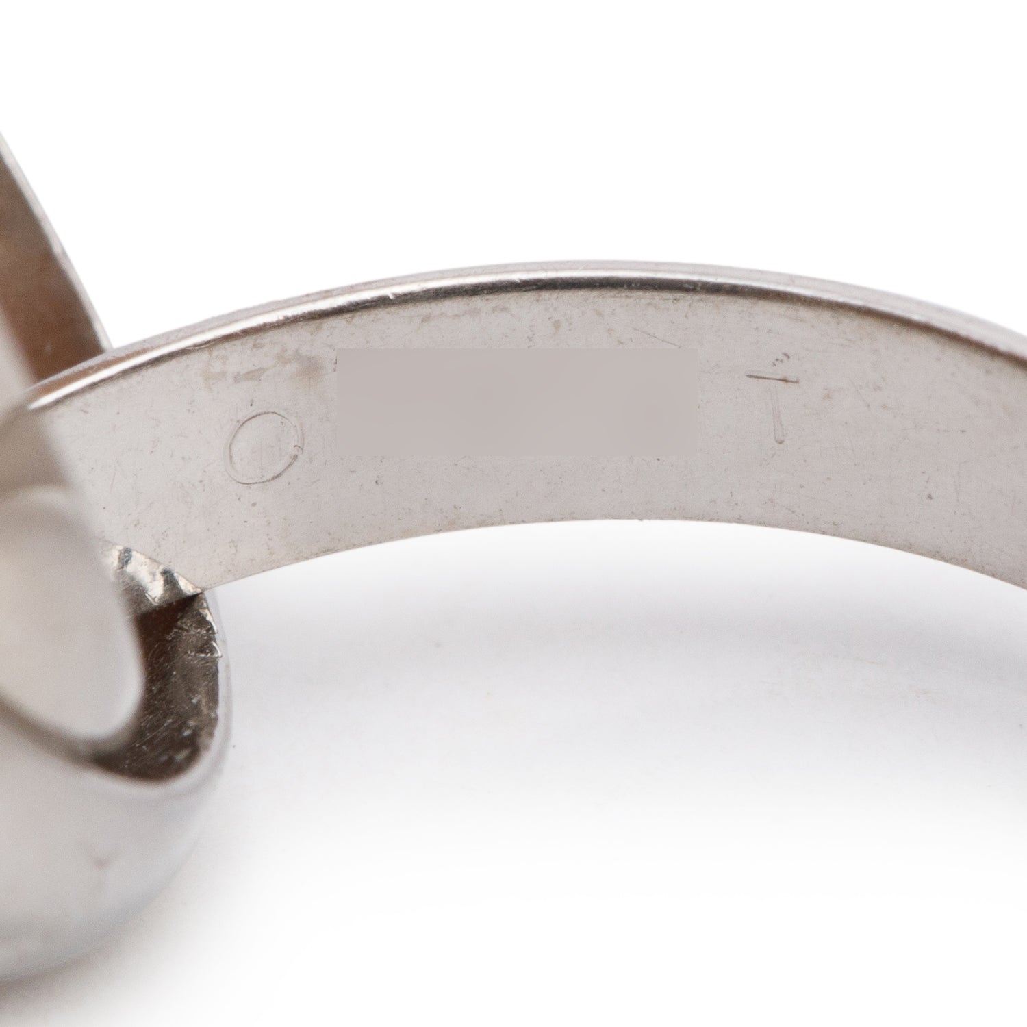 Cartier 18k White Gold Trinity Rolling Ring, Size 52 6
