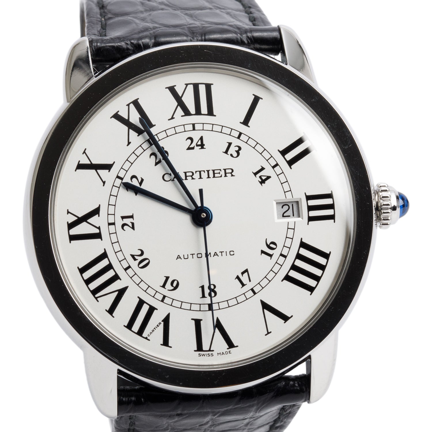 Cartier Stainless Steel Ronde Solo XL 42 MM Automatic Watch 3802