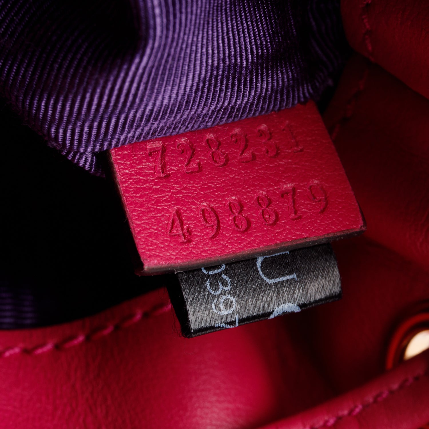 Gucci Pink Nylon Calfskin Enamel GG Bucket Bag w/ Strap