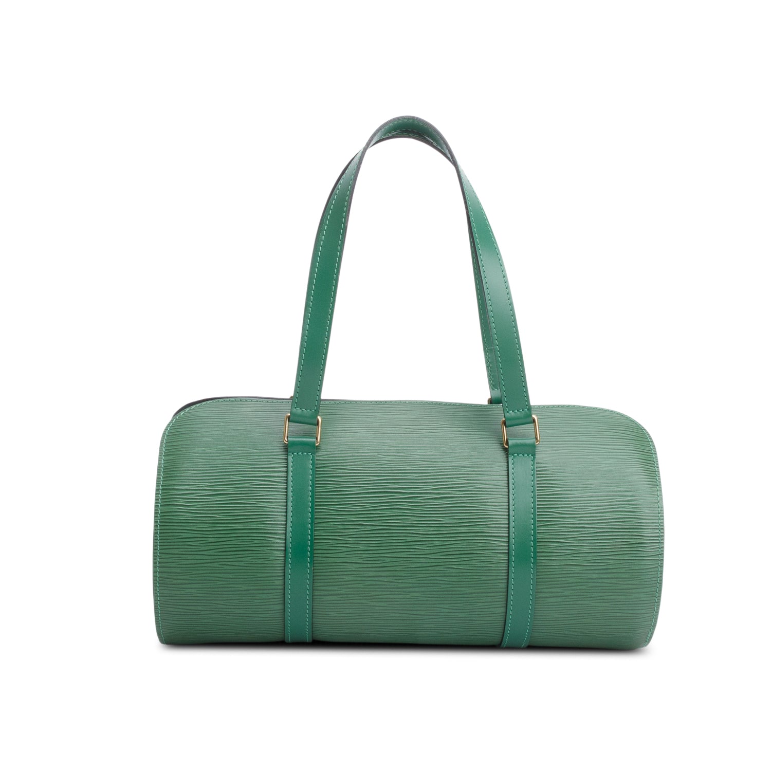 Louis Vuitton Green Epi Leather Soufflot Bag w/ Pochette