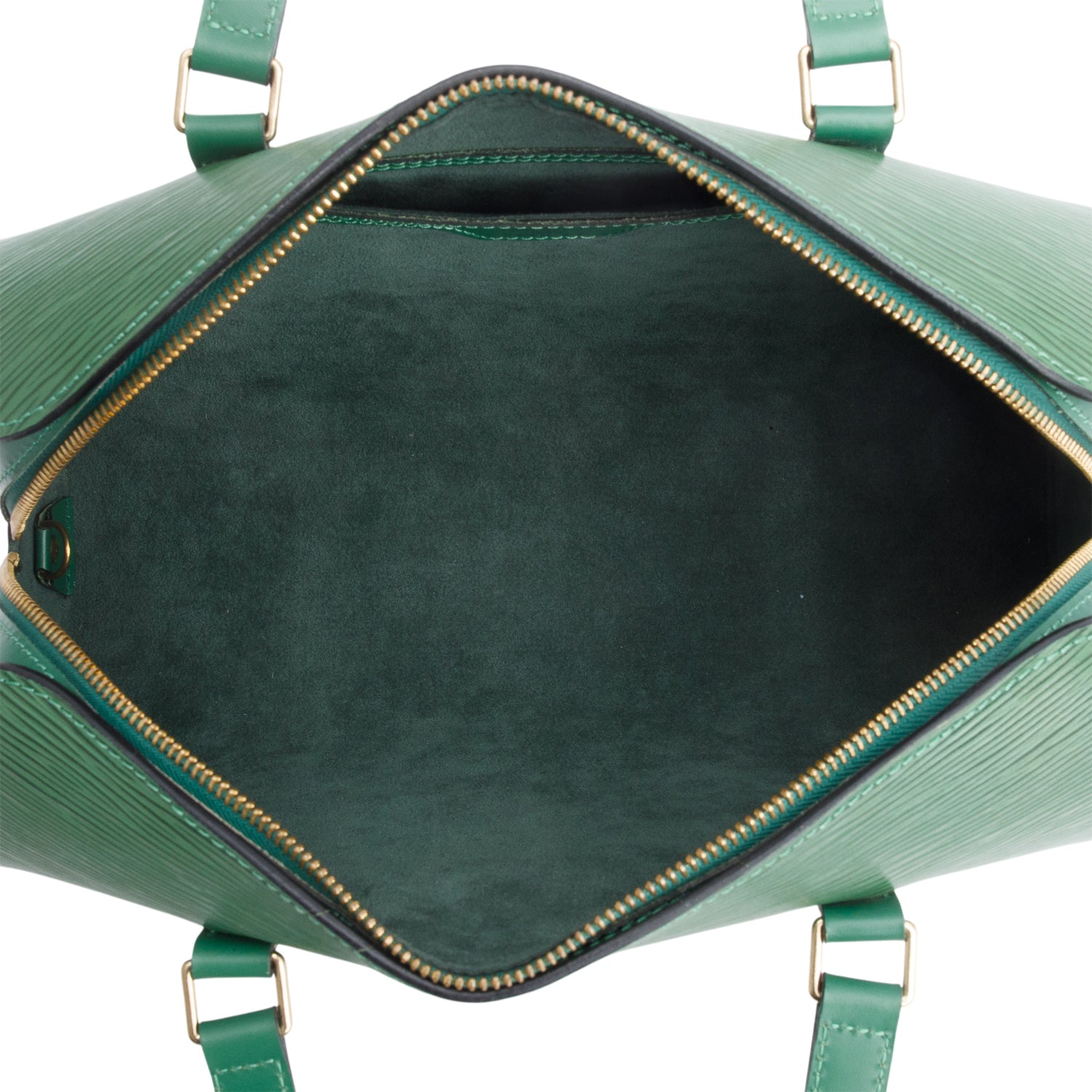 Louis Vuitton Green Epi Leather Soufflot Bag w/ Pochette