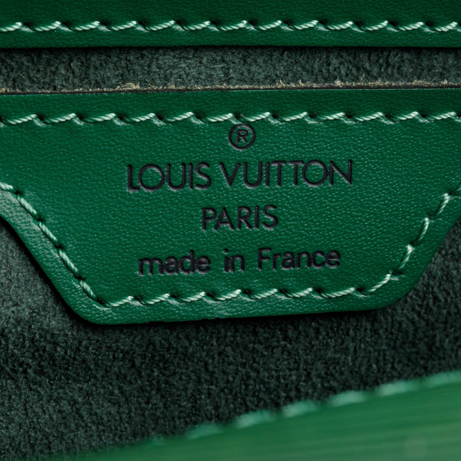 Louis Vuitton Green Epi Leather Soufflot Bag w/ Pochette
