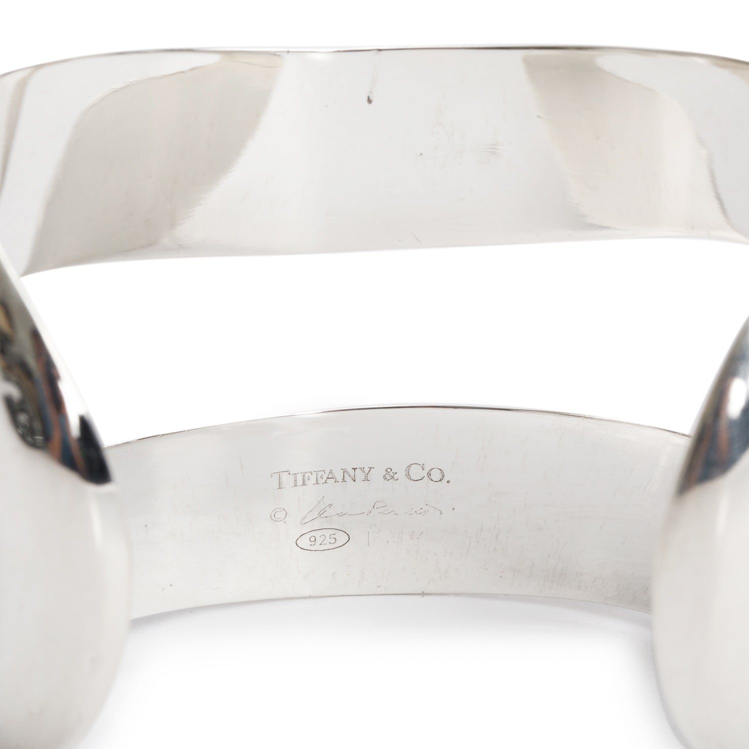 Tiffany & Co. Elsa Peretti Sterling Silver Open Center Cuff Bracelet