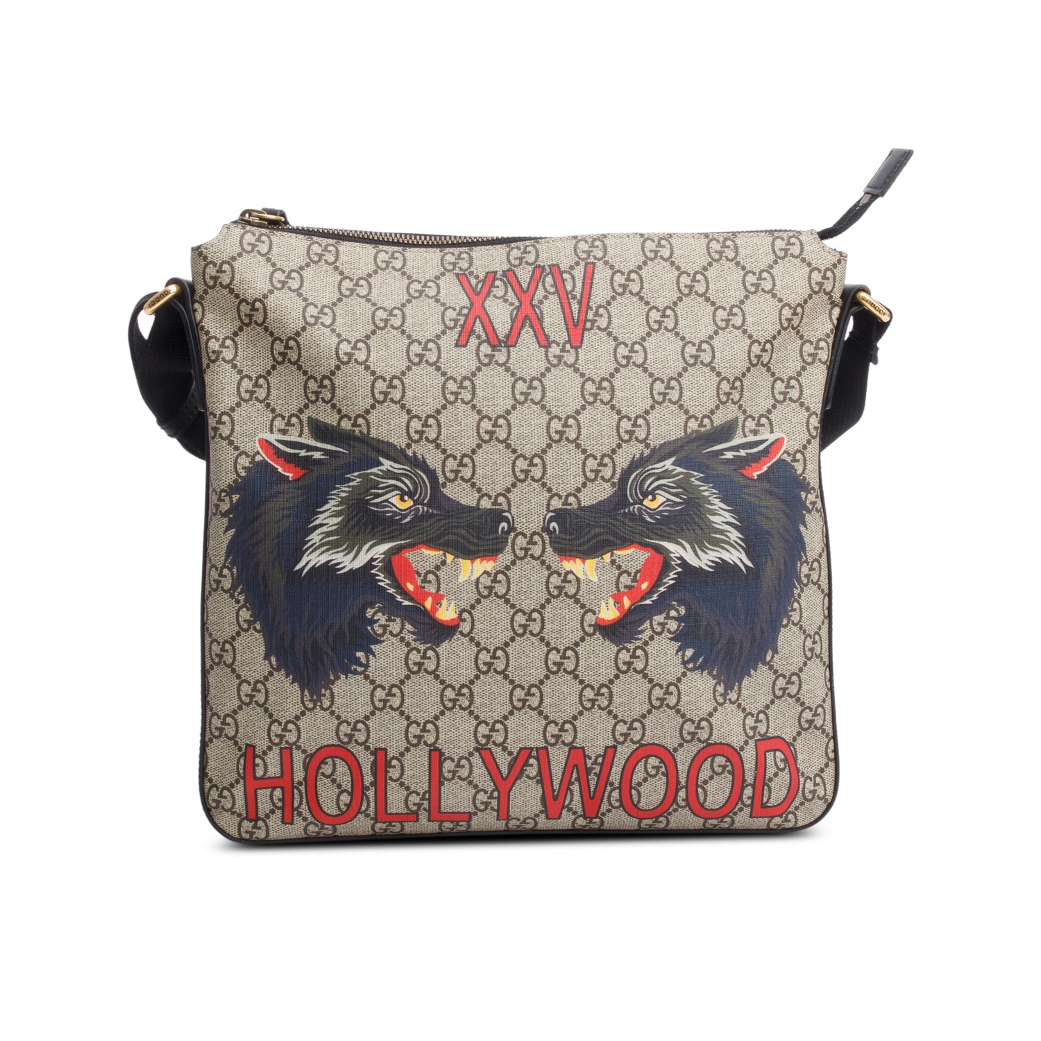 Gucci GG Supreme Wolf XXV Messenger Bag