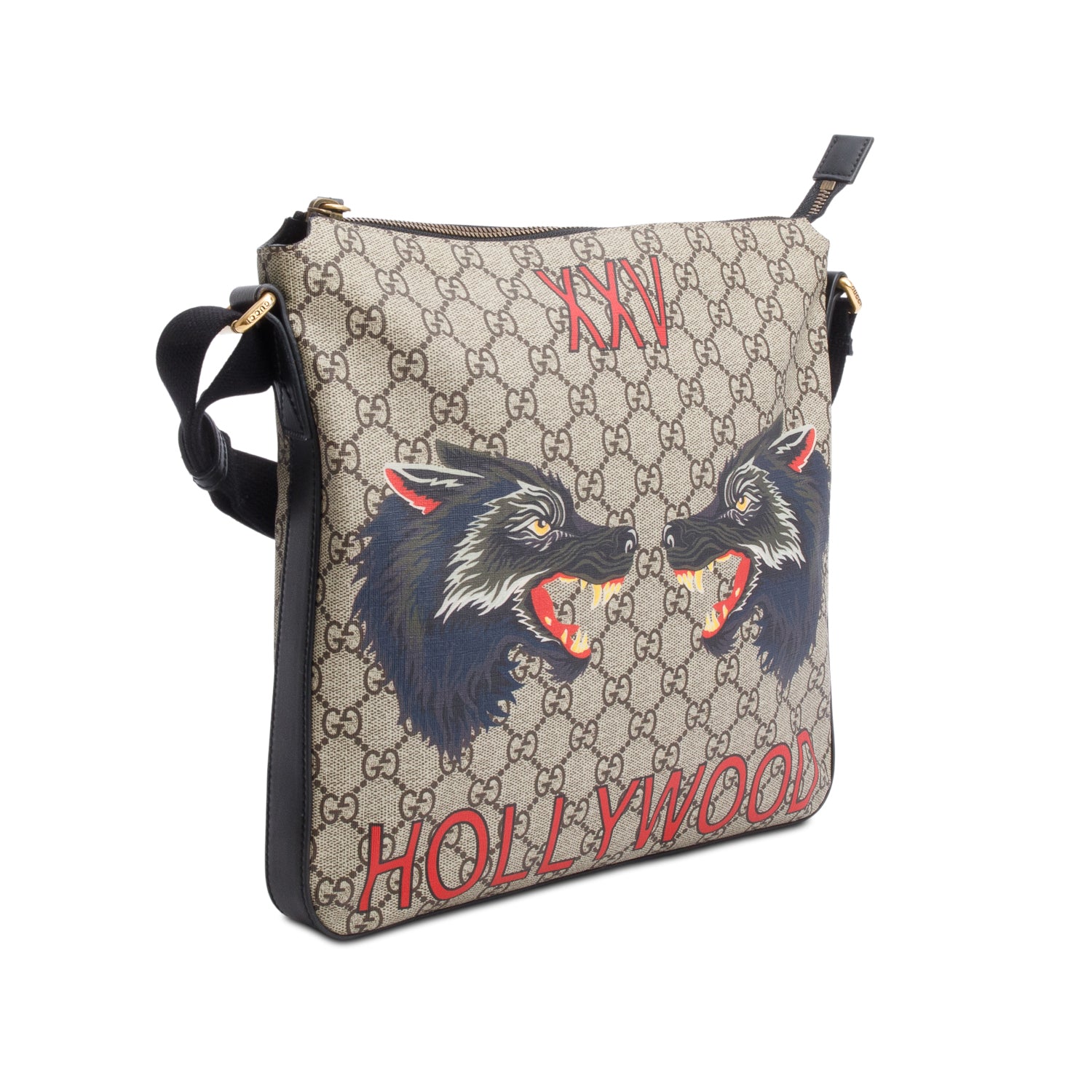 Gucci GG Supreme Wolf XXV Messenger Bag