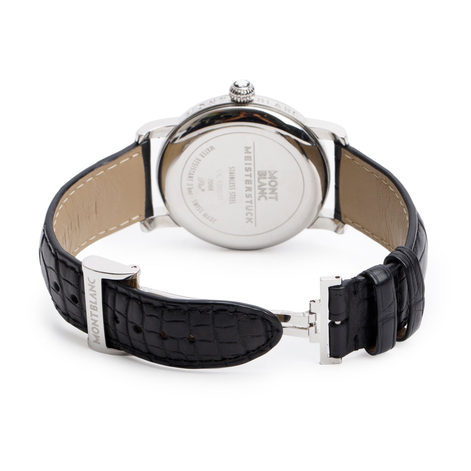 Montblanc Stainless Steel Meisterstuck Star 40 MM Automatic Watch Silver Dial 7068