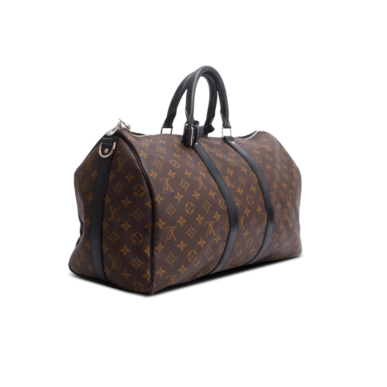 2020 Louis Vuitton Monogram Macassar Keepall Bandouliere 45 w/ Strap
