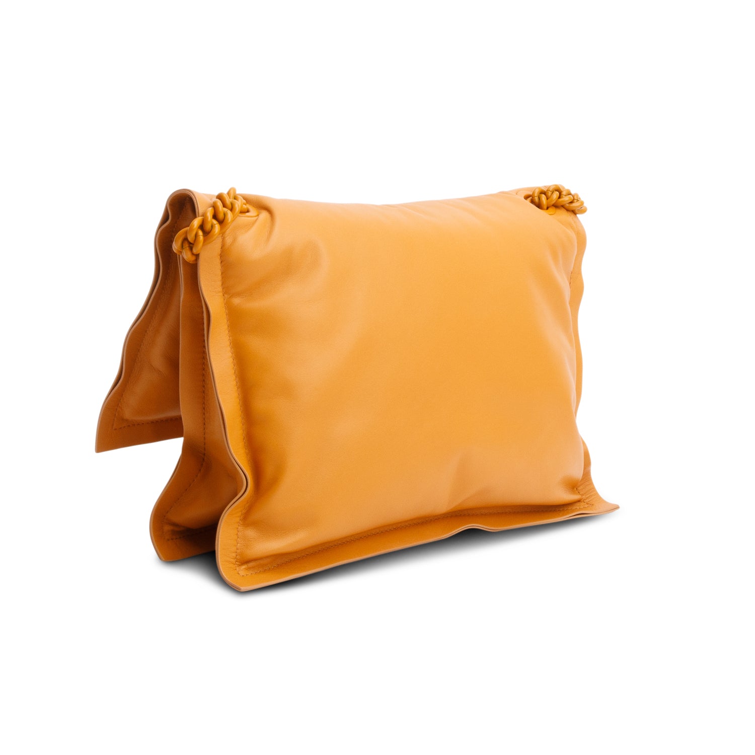Salvatore Ferragamo Orange Calfskin Medium Viva Bow Shoulder Bag