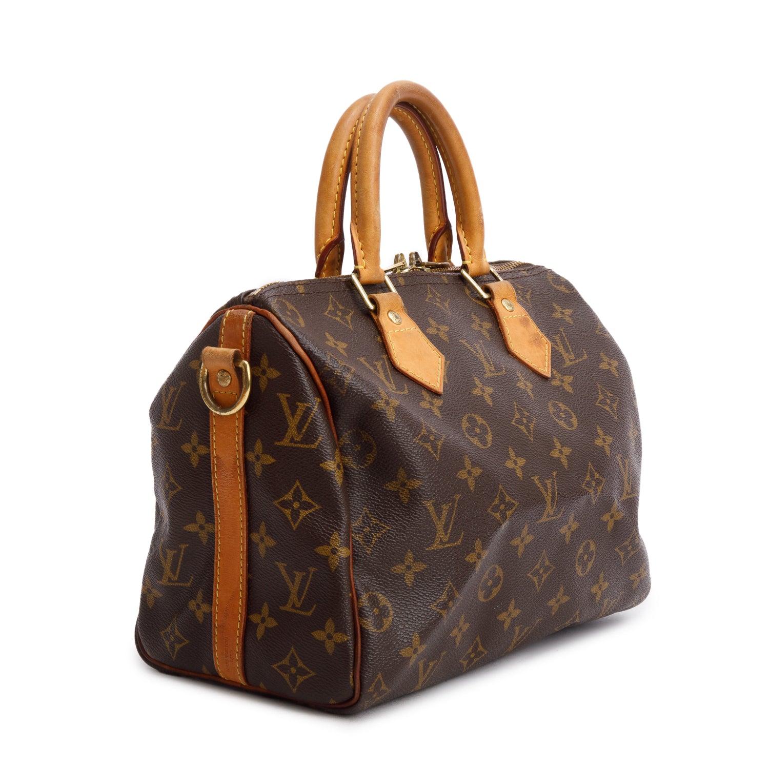 Louis Vuitton Monogram Speedy Bandouliere 25 w/ Strap & Box