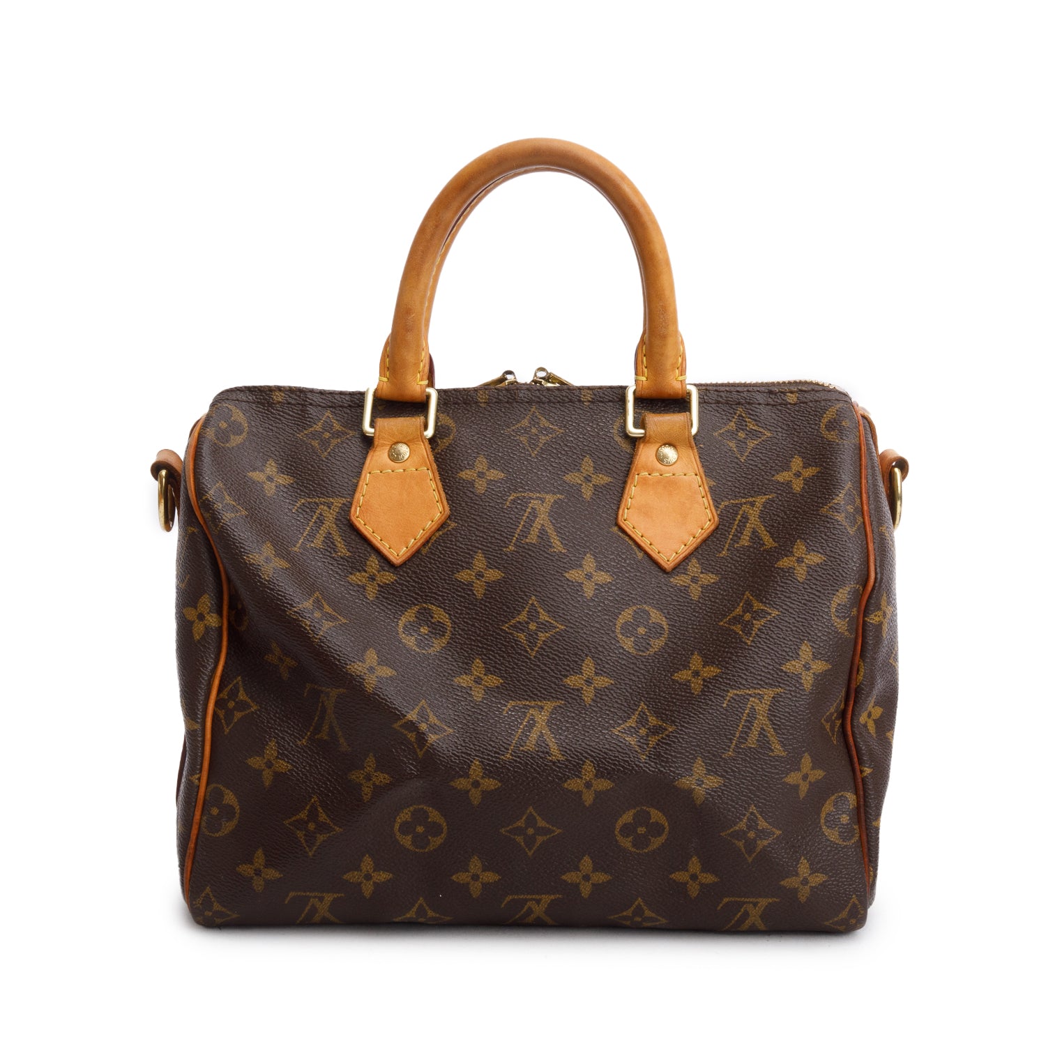 Louis Vuitton Monogram Speedy Bandouliere 25 w/ Strap & Box