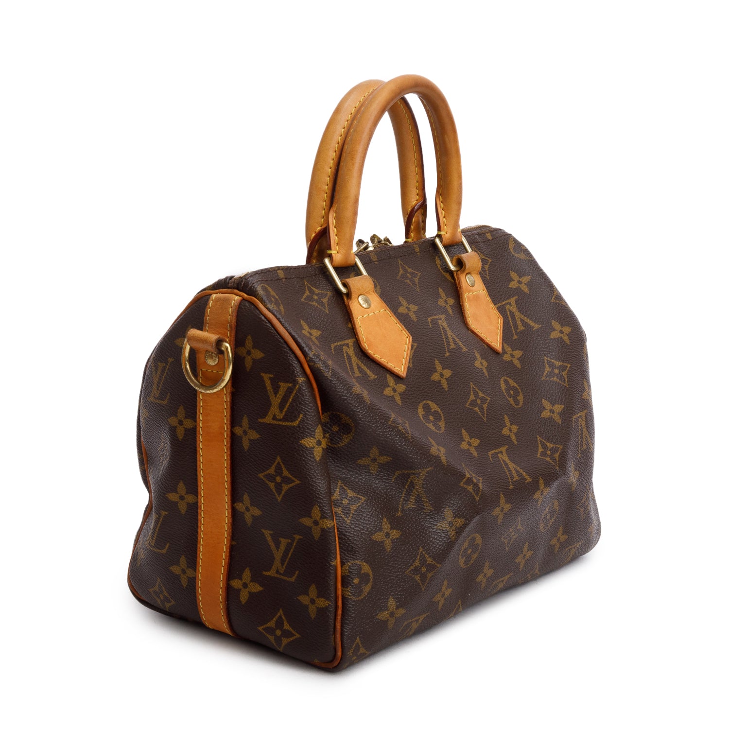 Louis Vuitton Monogram Speedy Bandouliere 25 w/ Strap & Box