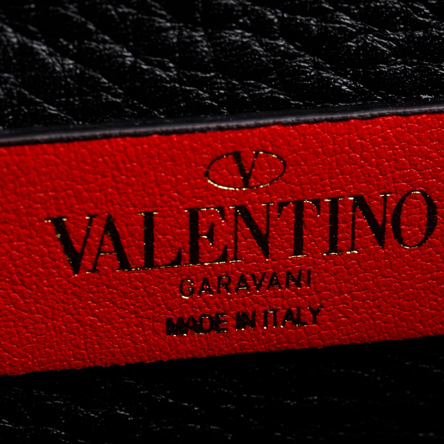 Valentino Garavani Black Small Leather Rockstud Bag w/ Strap