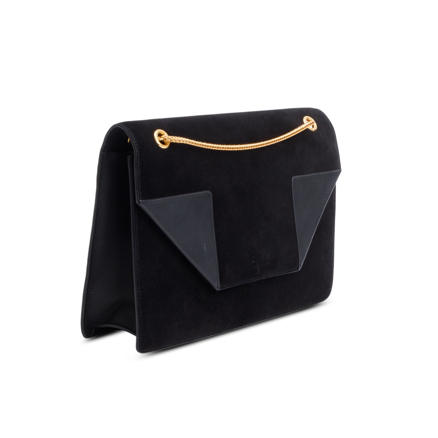 Saint Laurent Black Suede Betty Shoulder Bag