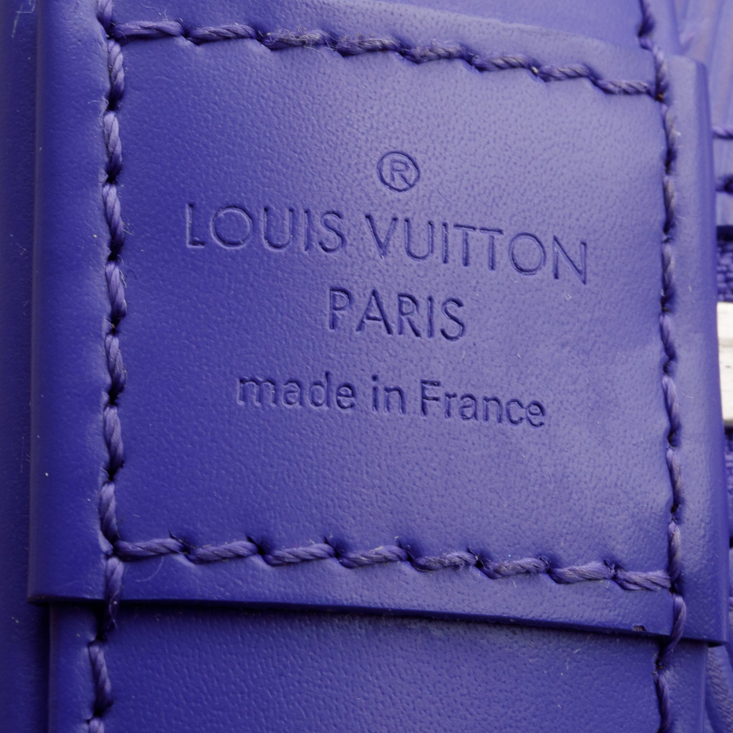 Louis Vuitton Purple Epi Alma GM