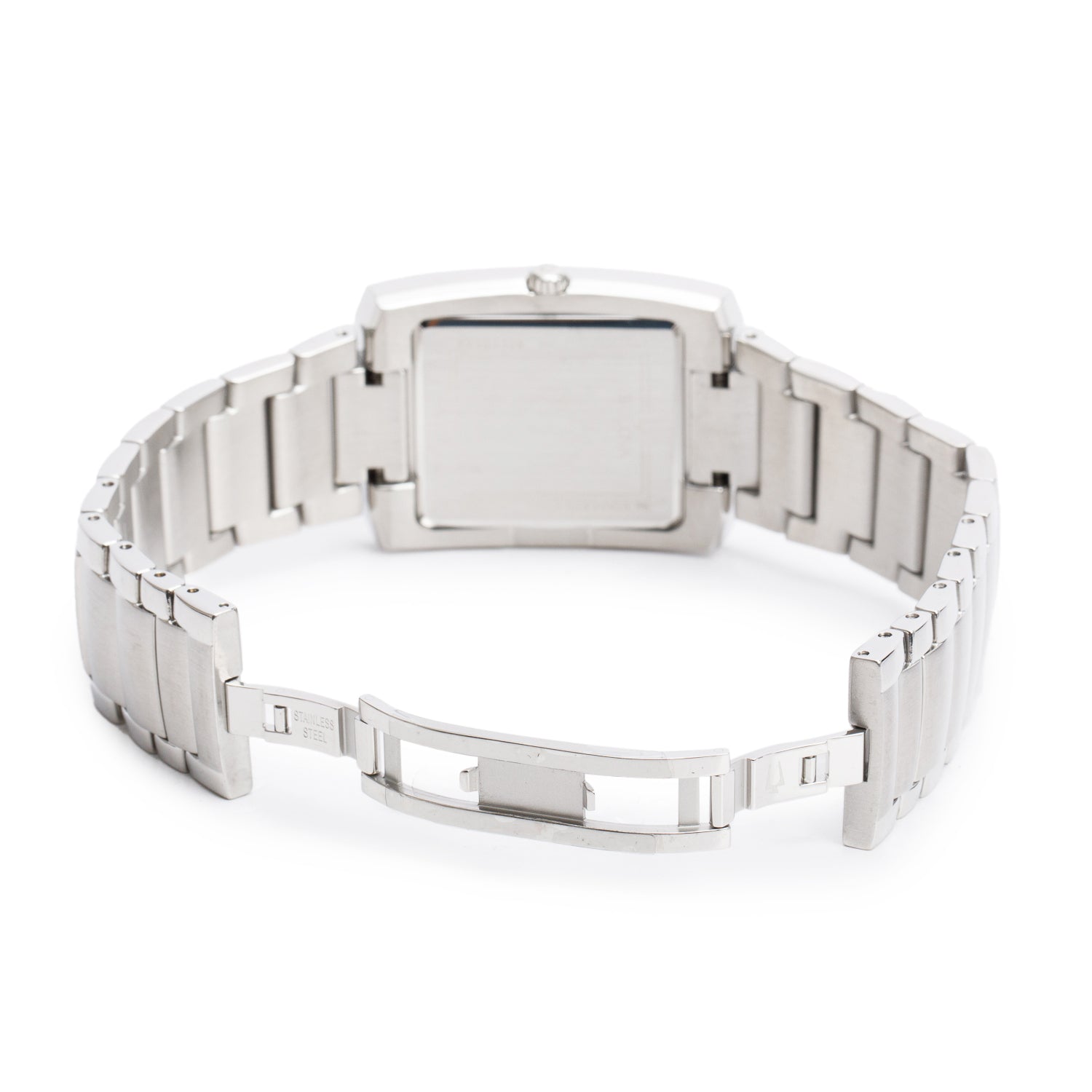 Bulova Stainless Steel Classic 35 MM Quartz Watch Blue Dial w/ Box