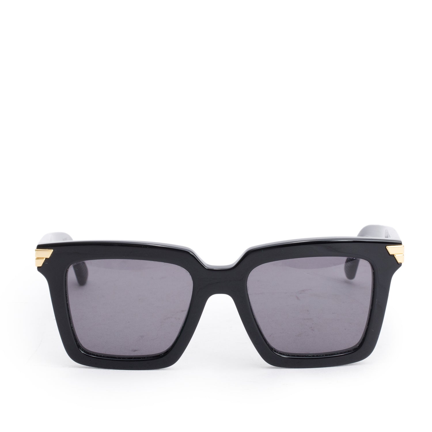 Bottega Veneta BV1005S Black Acetate Square Sunglasses w/ Case